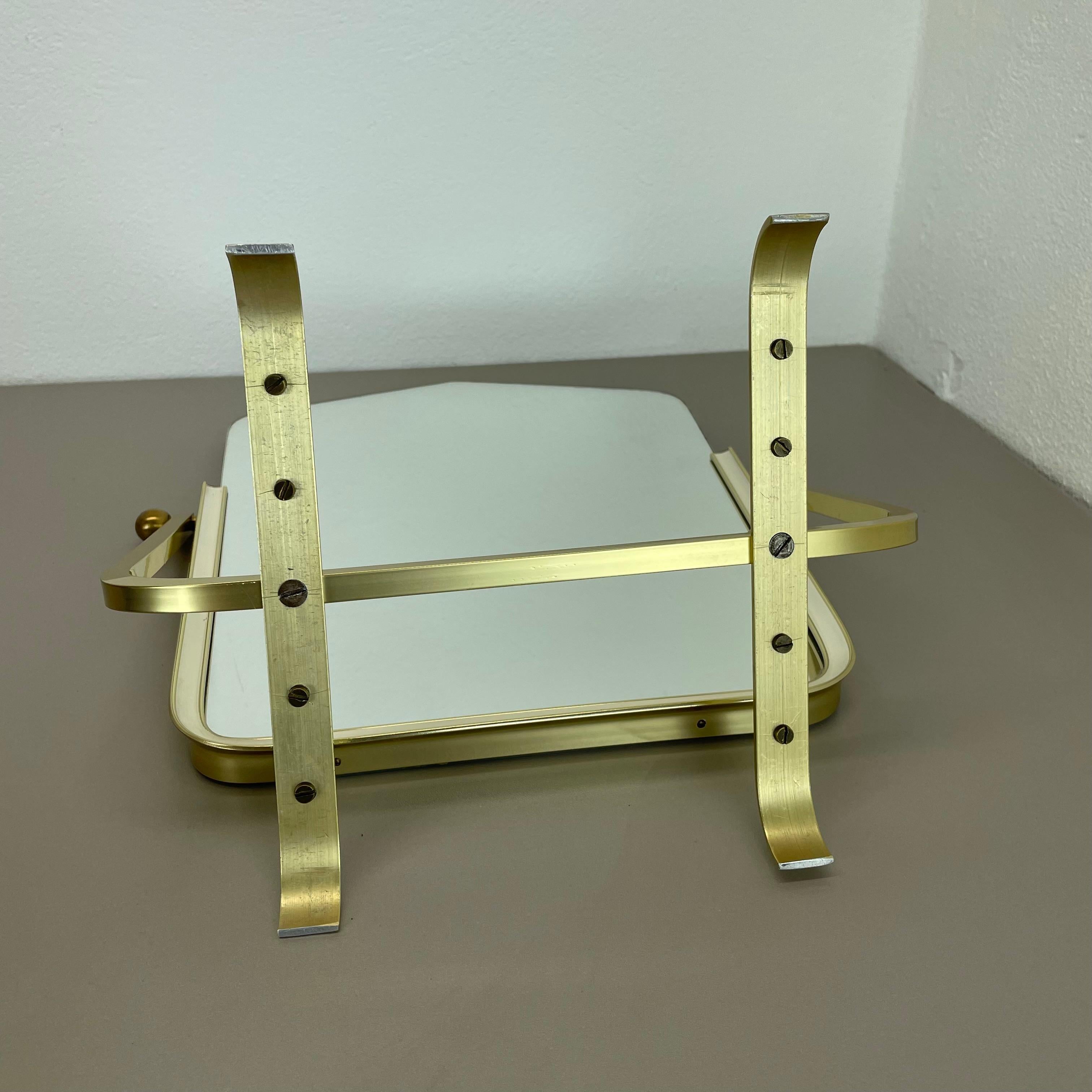 Large Modernist Table Mirror Vereinigte Werkstätten München attrib. Germany 1950 For Sale 14