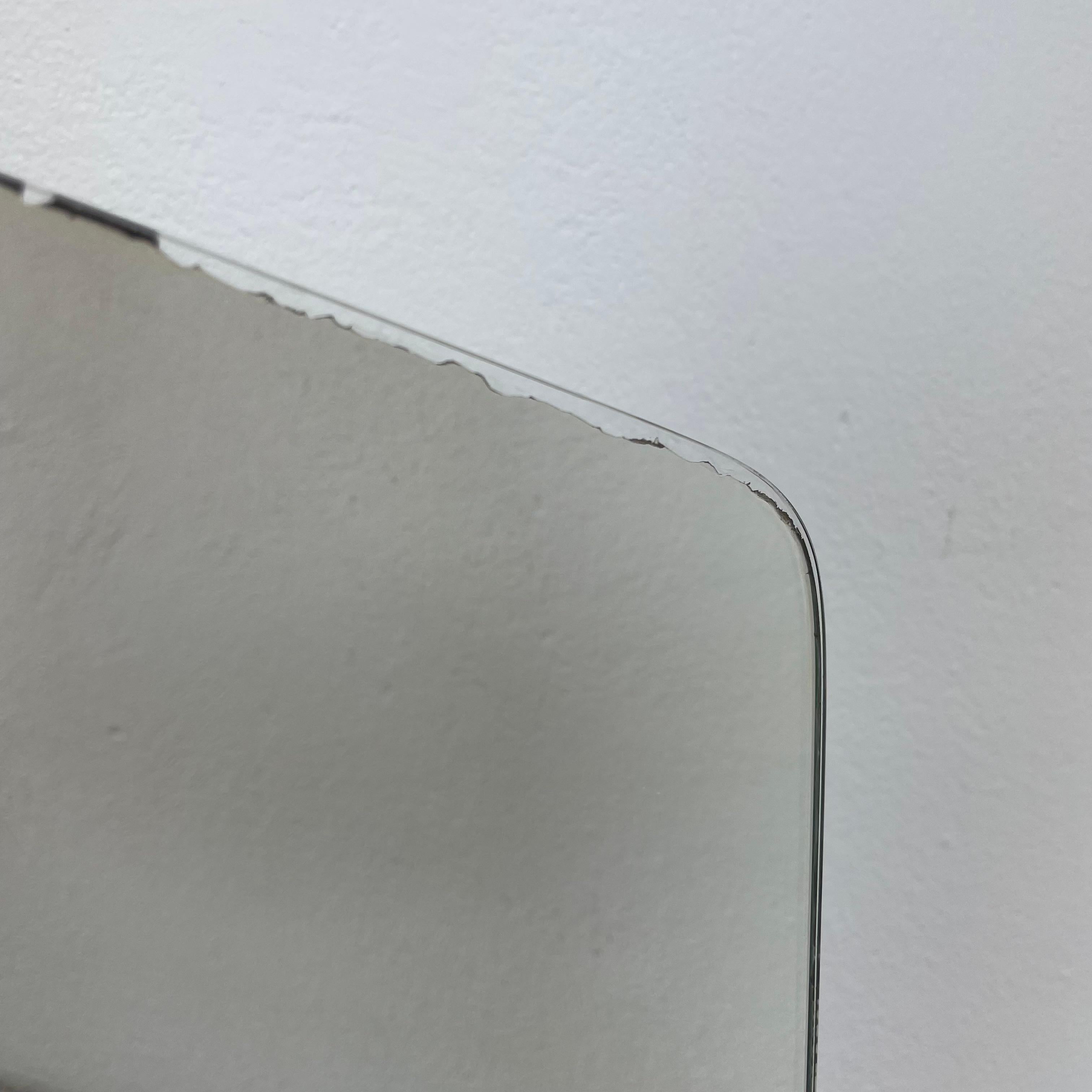 Large Modernist Table Mirror Vereinigte Werkstätten München attrib. Germany 1950 For Sale 1
