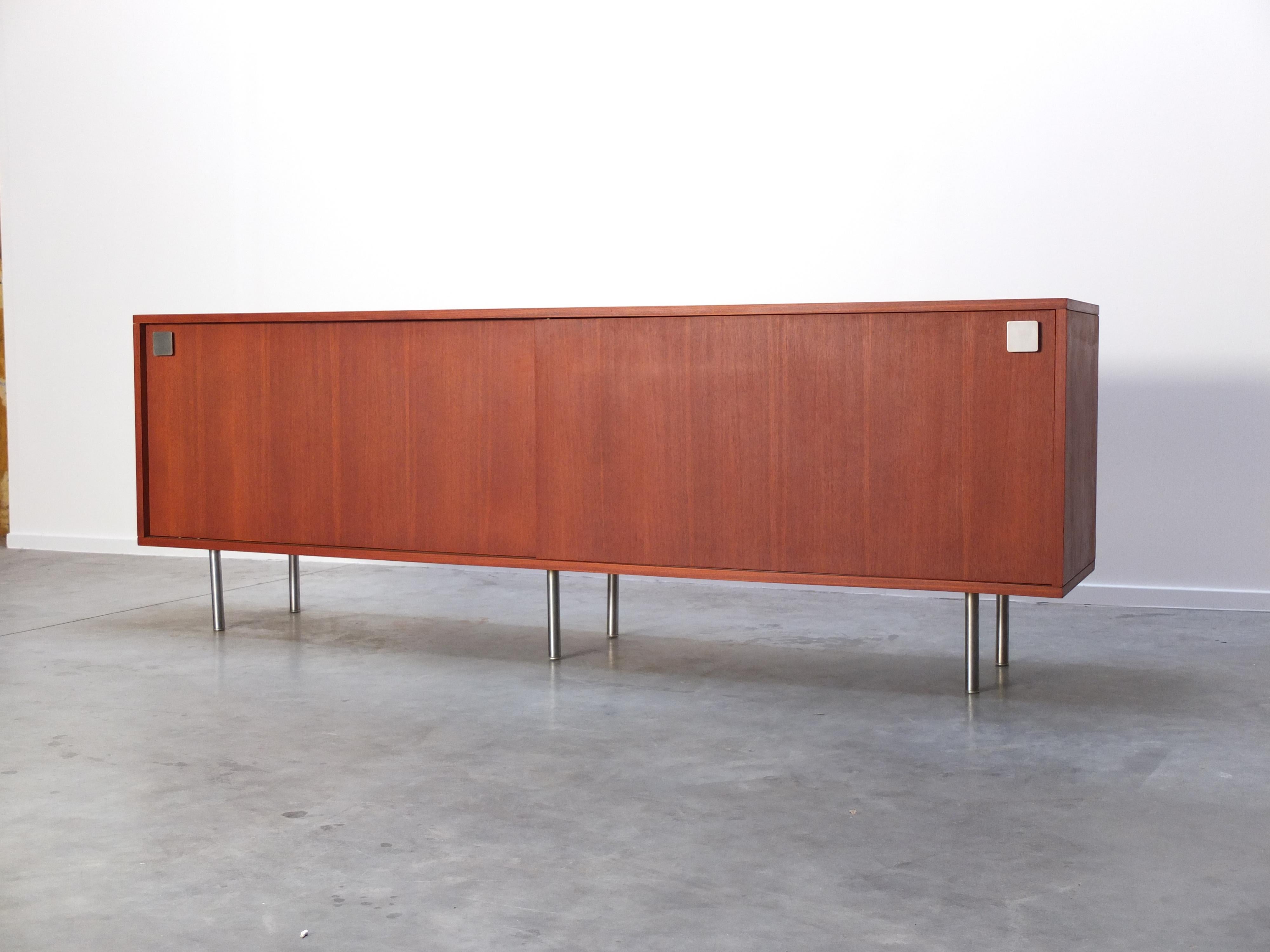 Large Modernist Teak Sideboard by Alfred Hendrickx for Belform, 1960s In Good Condition In Antwerpen, VAN