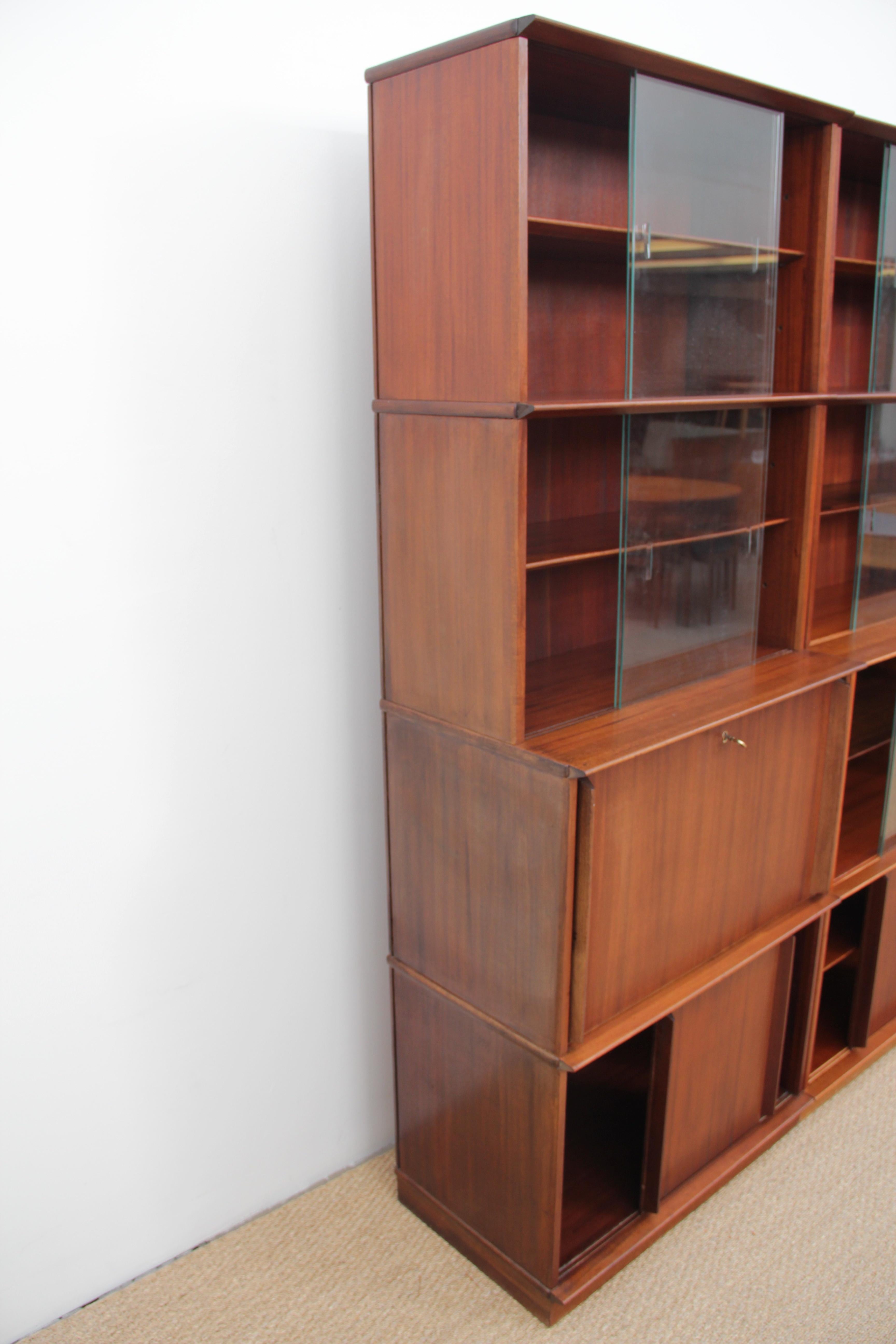 Mahogany Large Modular Bookshelve Model Oscar