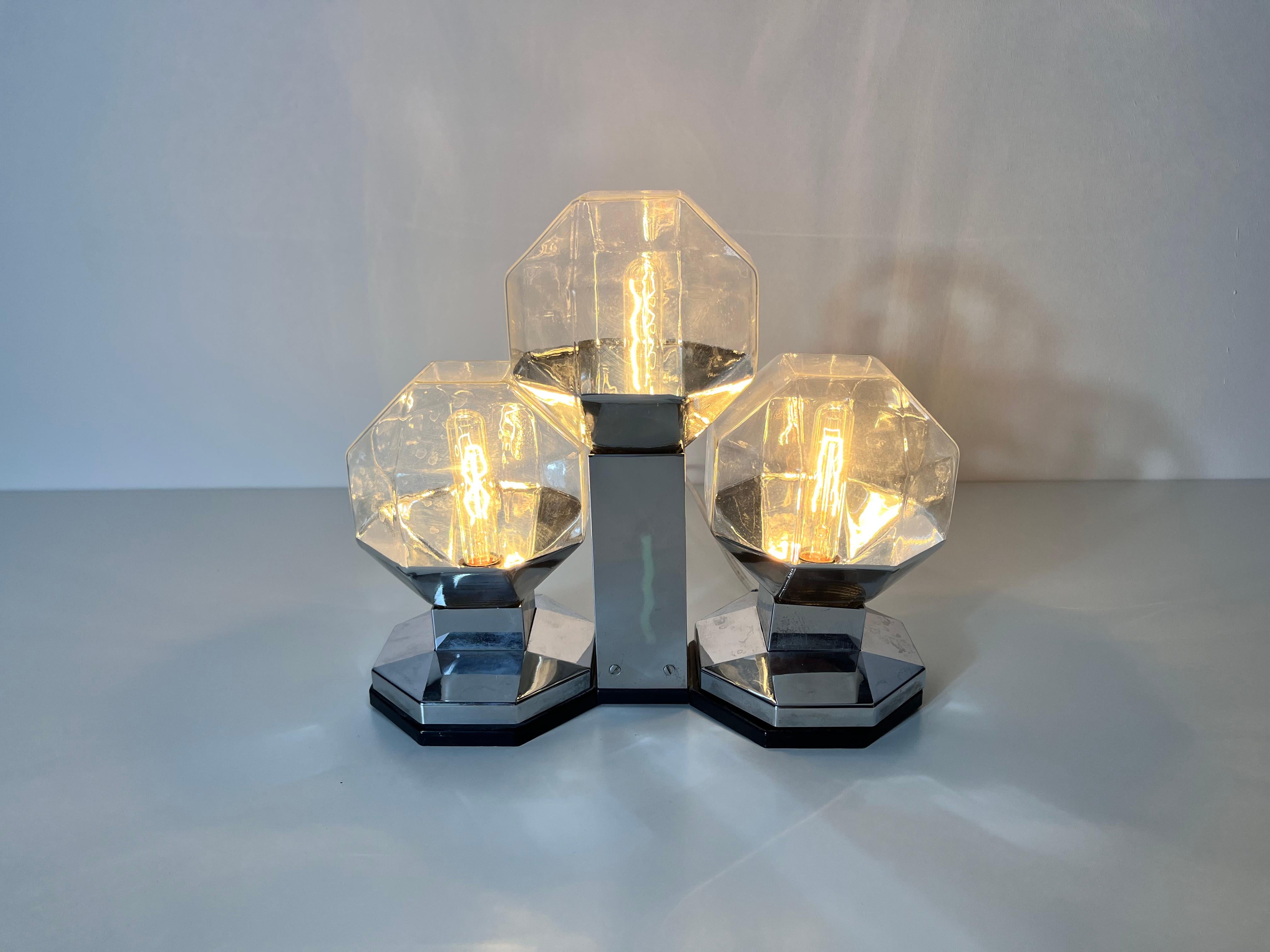 Large Modular Flush Mount or Table Lamp by Motoko Ishii for Staff Leuchten, 1970 For Sale 3