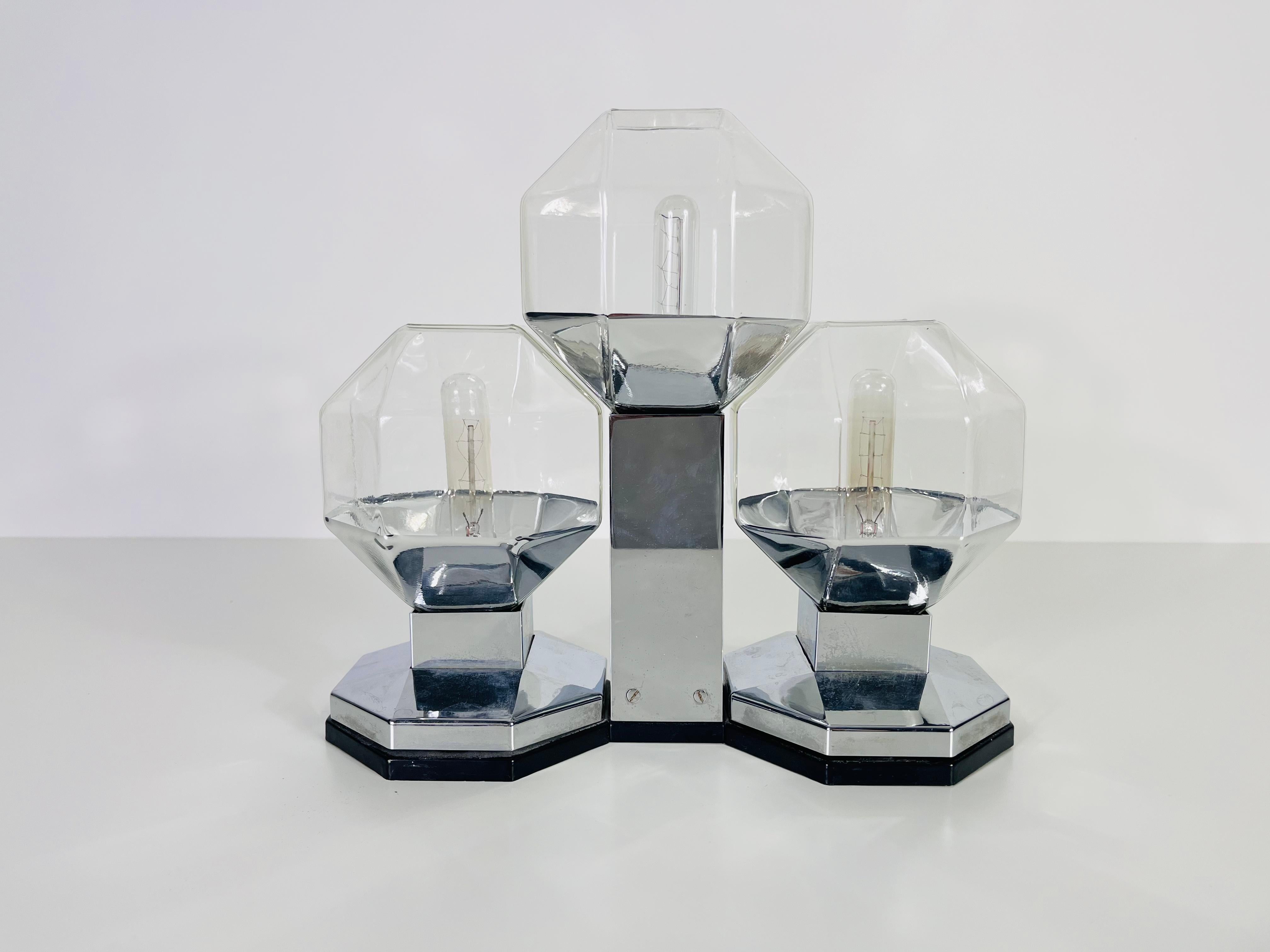 German Large Modular Flush Mount or Table Lamp by Motoko Ishii for Staff Leuchten, 1970 For Sale