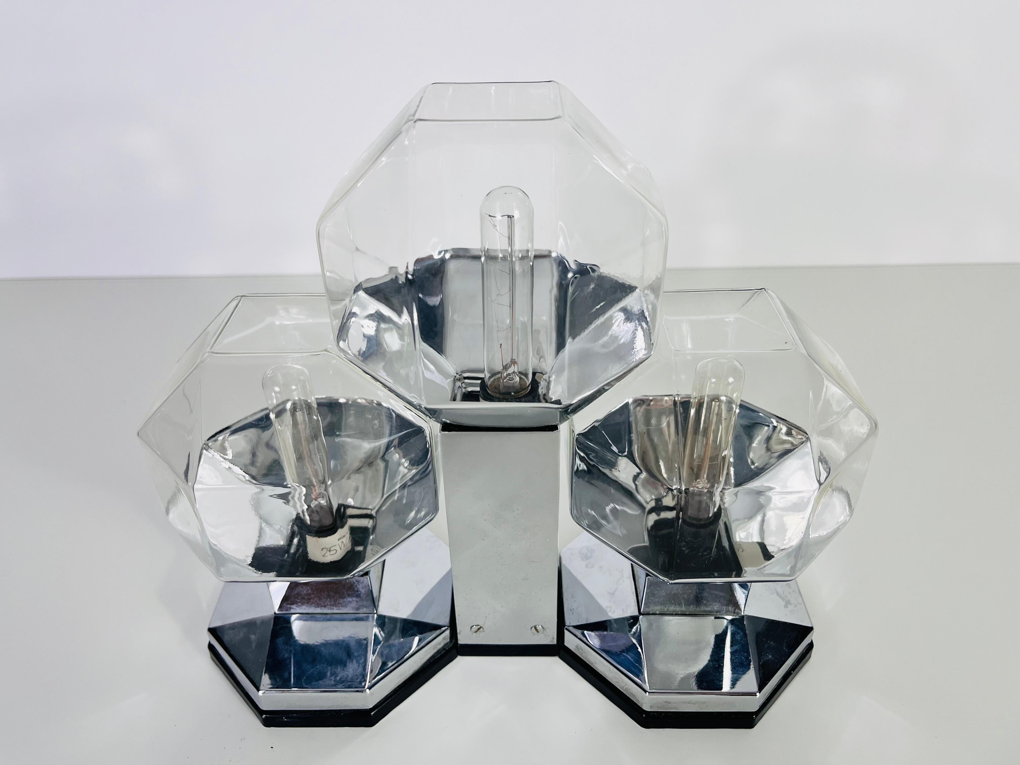 Large Modular Flush Mount or Table Lamp by Motoko Ishii for Staff Leuchten, 1970 For Sale 1