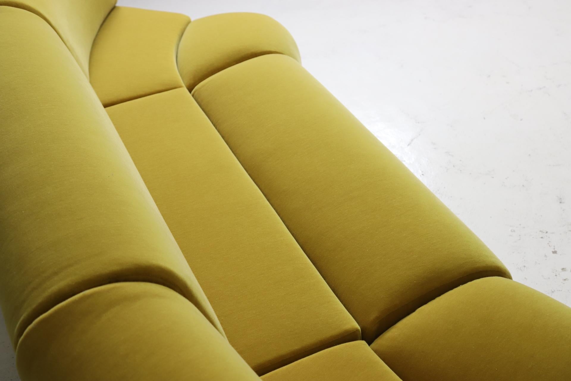 Large modular sofa by Asko in mohair upholstery, Finland 1970s 2