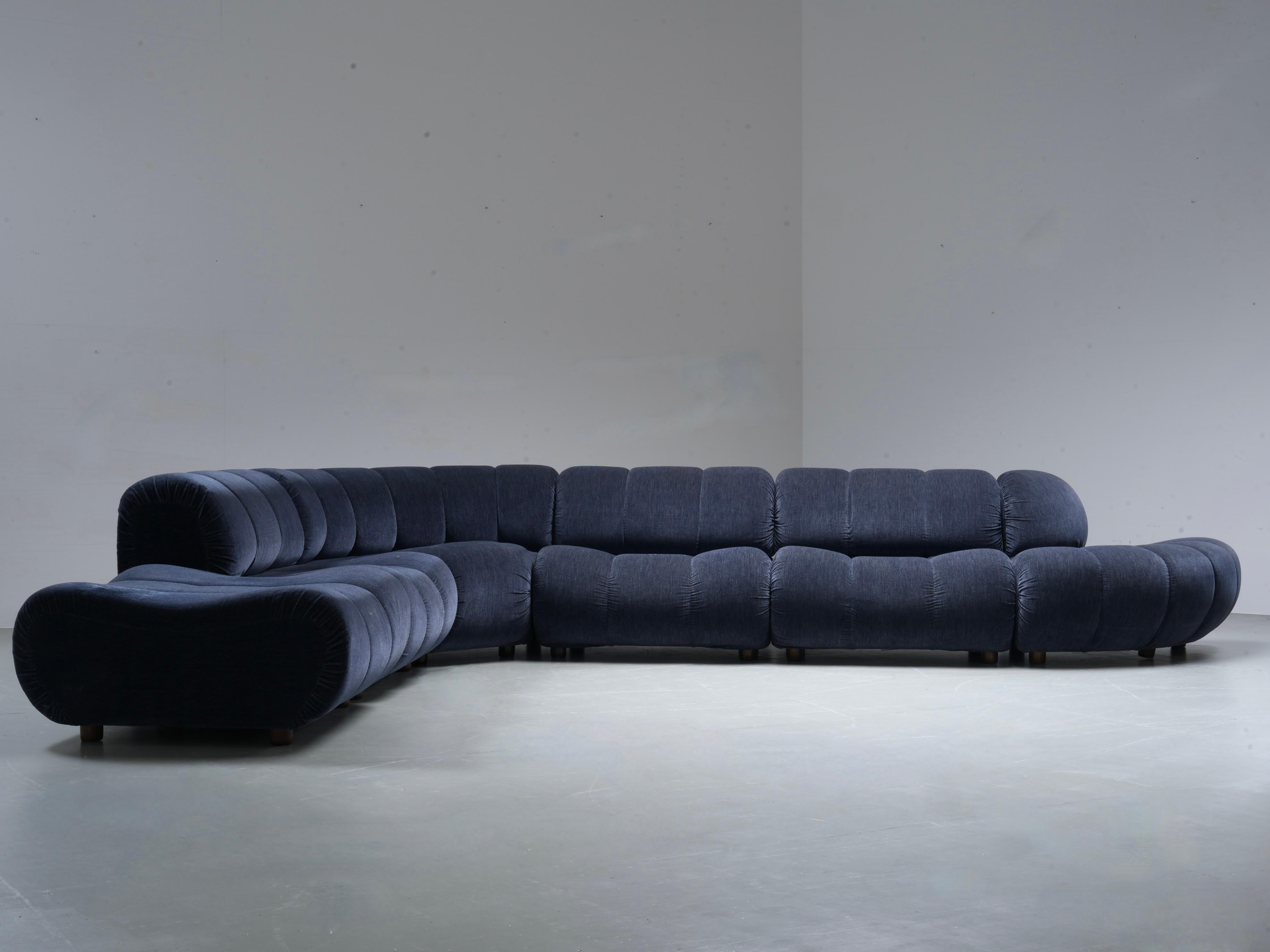 Large Modular Sofa by Giuseppe Munari for Poltrona Munari, Italy, 1970's 4