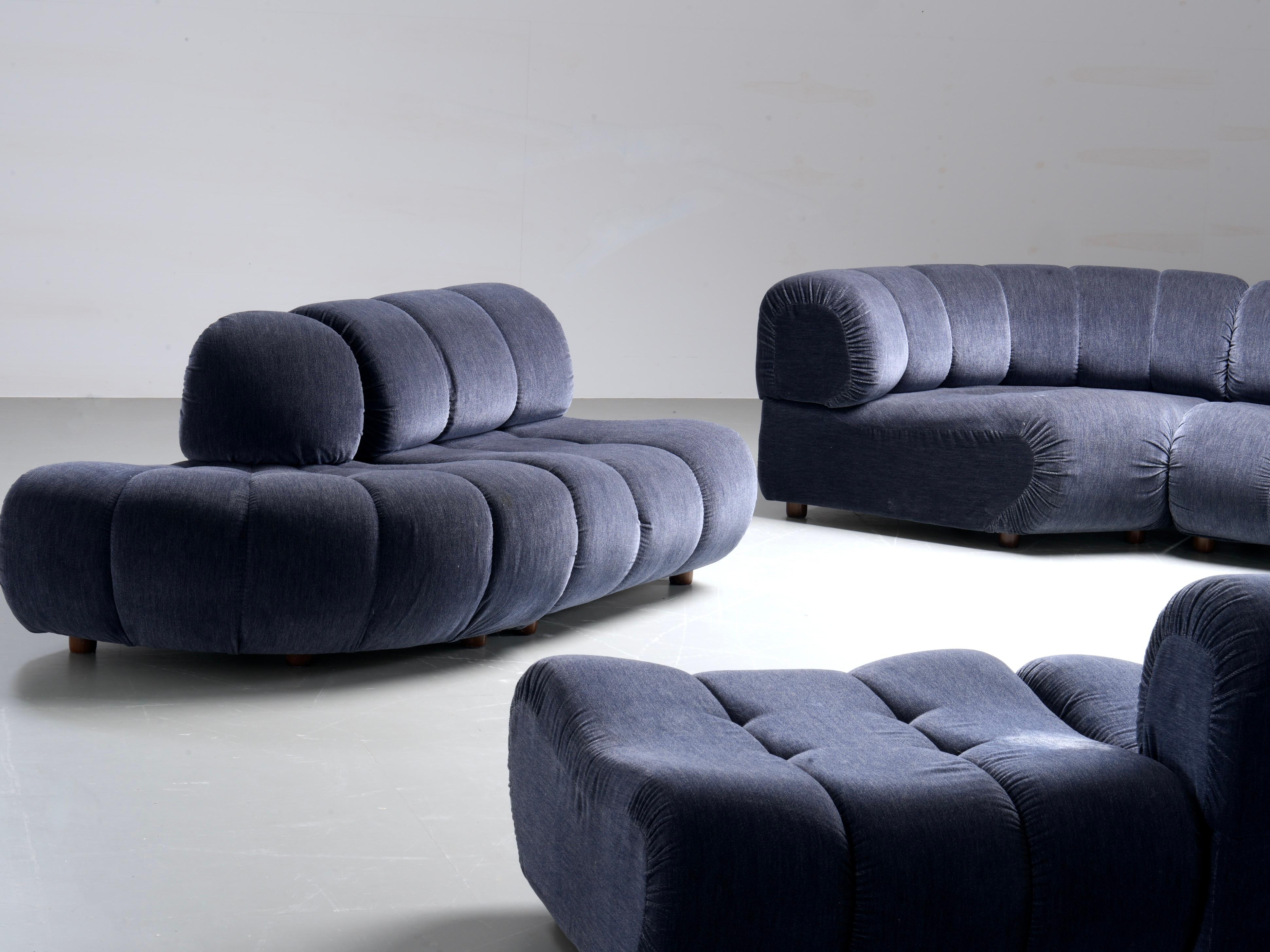 Large Modular Sofa by Giuseppe Munari for Poltrona Munari, Italy, 1970's 6