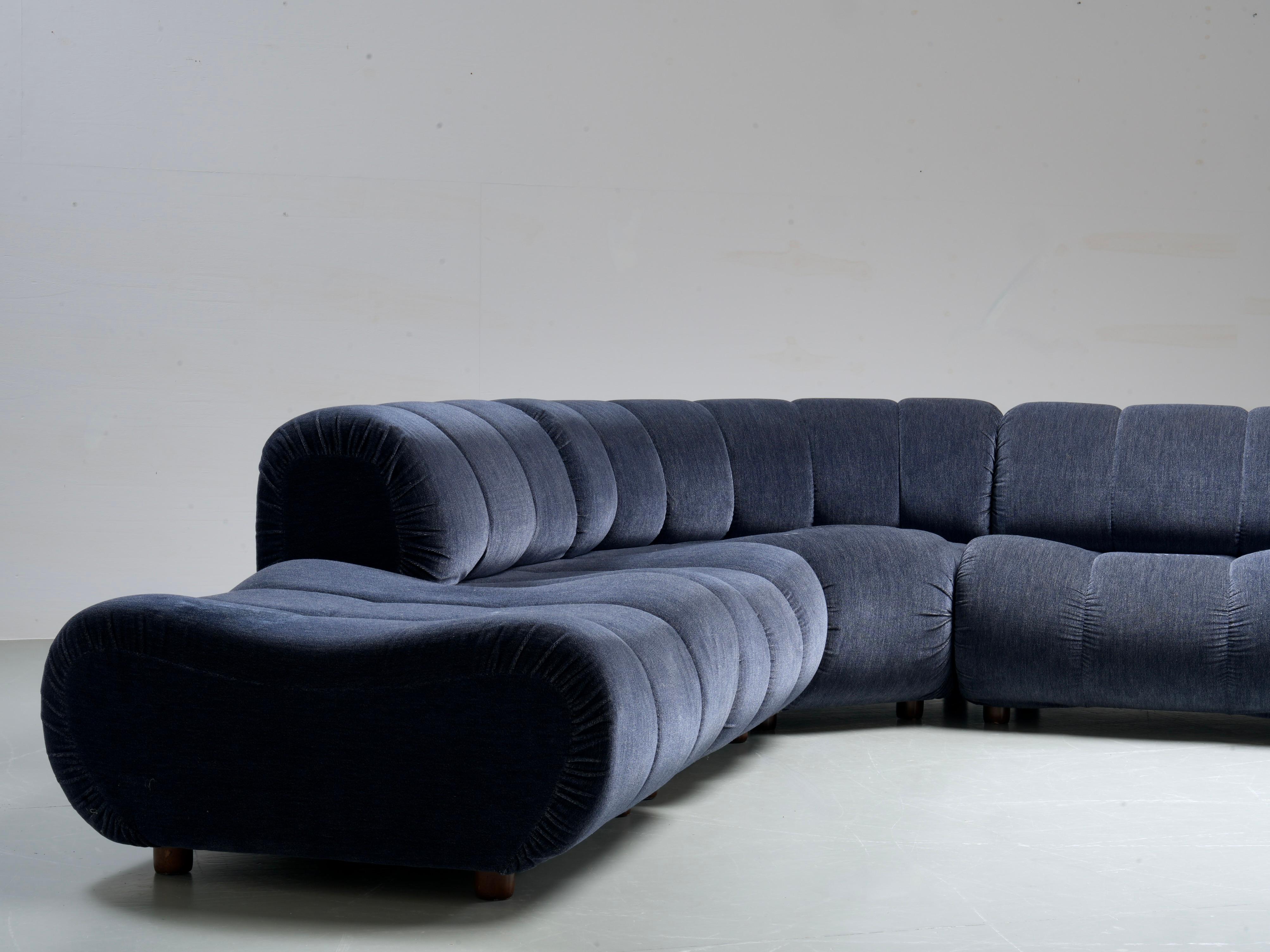 Italian Large Modular Sofa by Giuseppe Munari for Poltrona Munari, Italy, 1970's