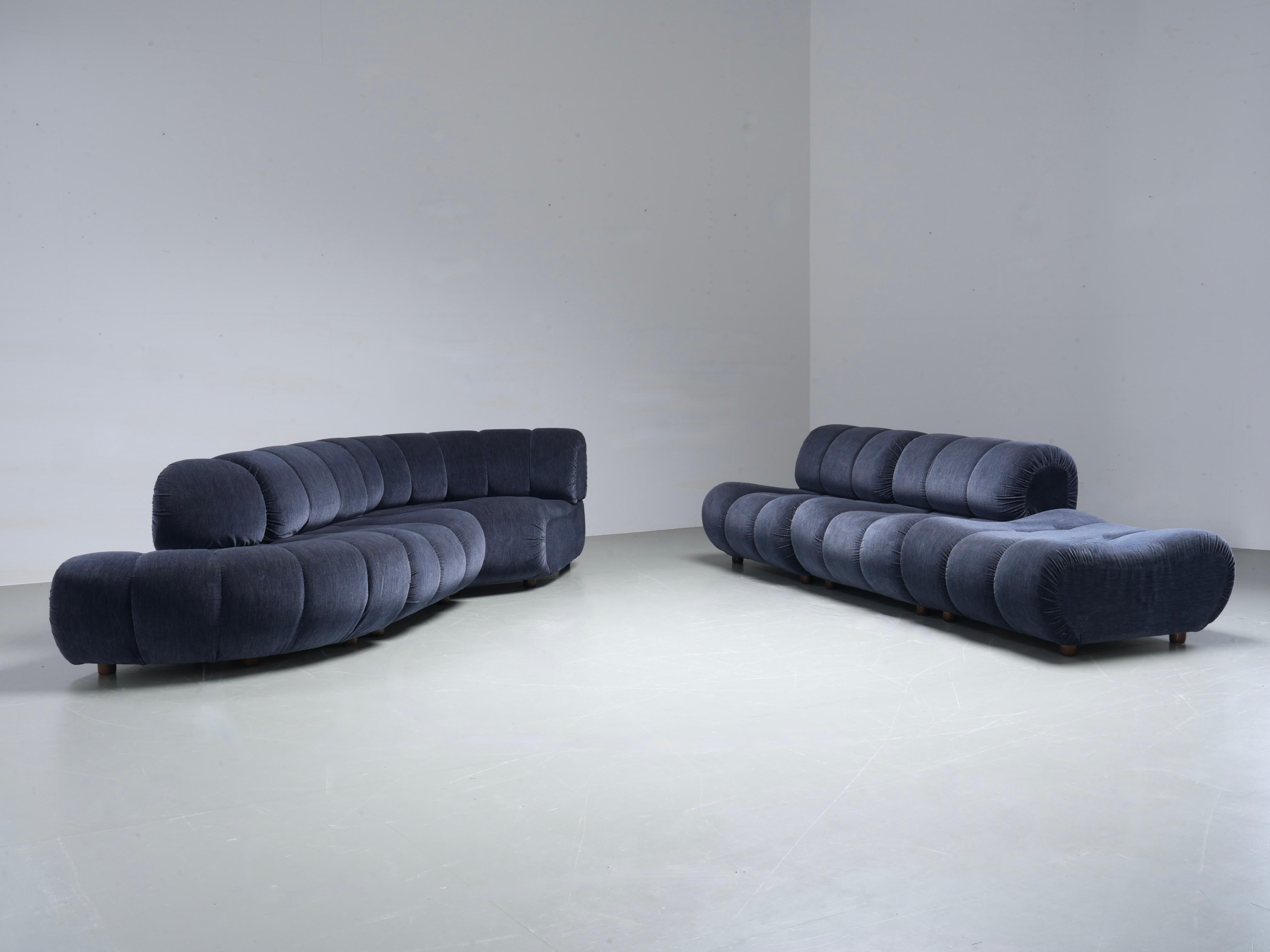20th Century Large Modular Sofa by Giuseppe Munari for Poltrona Munari, Italy, 1970's