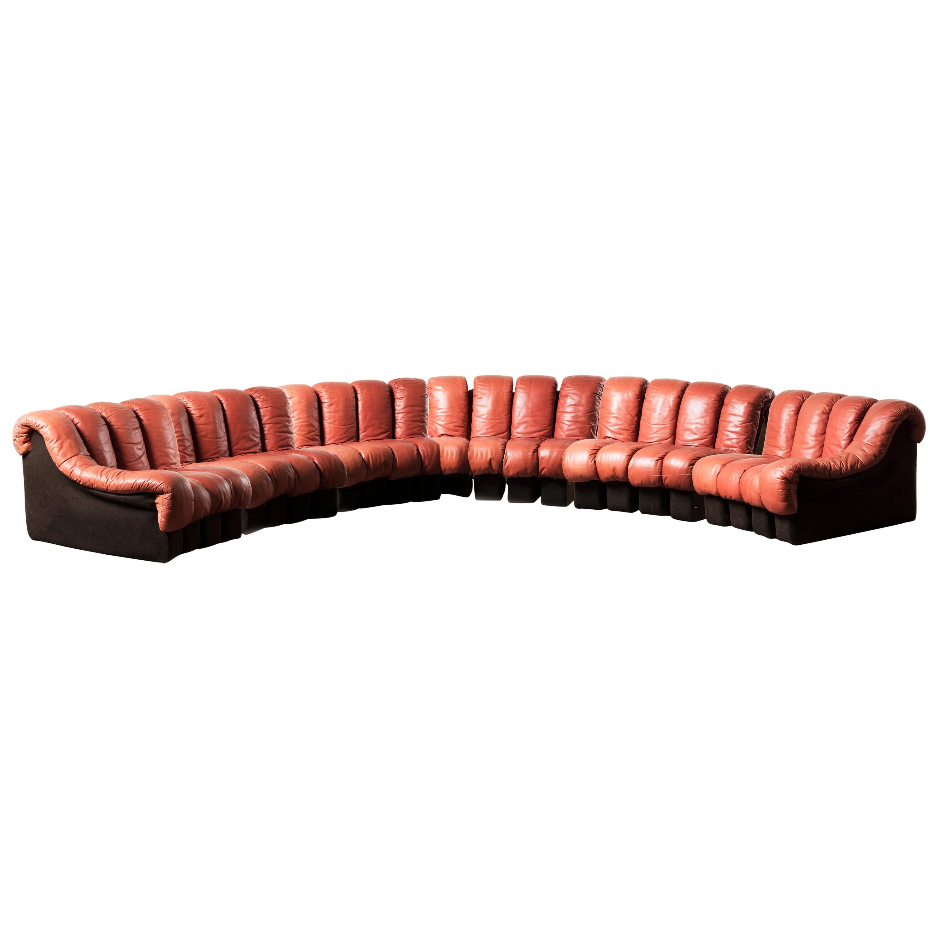 Large Modular Sofa by U. Berger, E. Peduzzi Riva E K.Vogt, Italy, 1972 For Sale