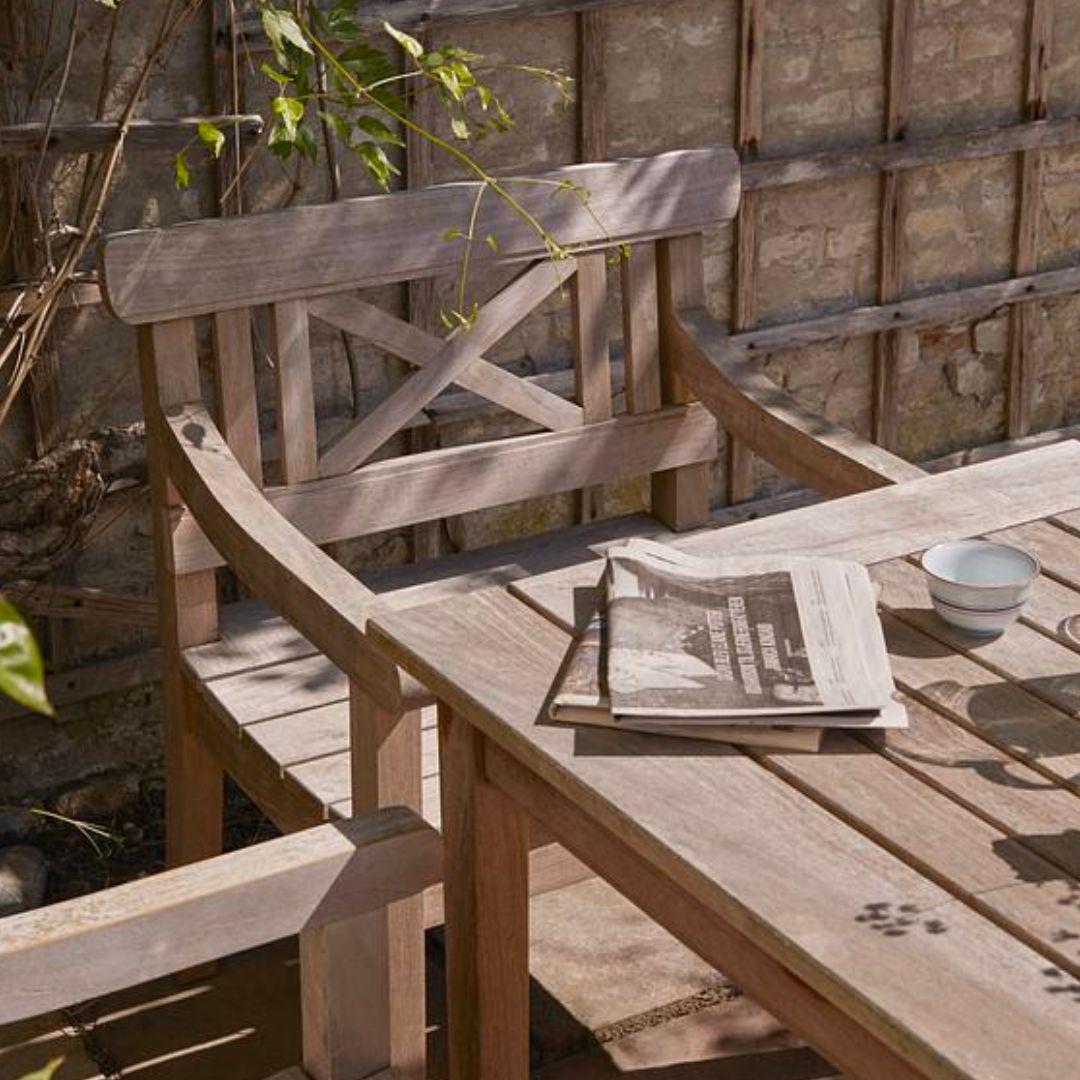 Wood Large Mogens Holmriis Outdoor 'Drachmann 190' Teak Table for Skagerak For Sale