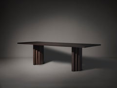 Large Brut Slim Dining Table by Mokko in Solid French Oak
