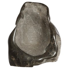 Large Mokra Limestone Abstract Sculpture by Michel Hoppe, Signed