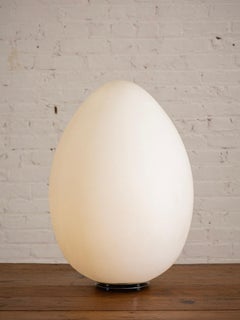 Large Molded Plastic Egg Form Lamp