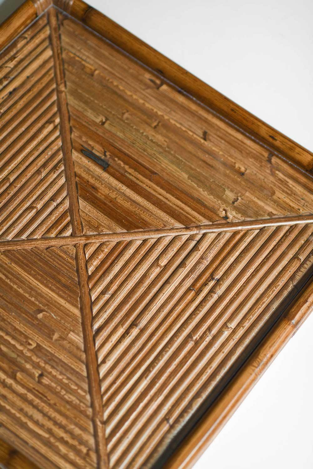 Contemporary Large “Molto” bamboo tray. Italian artisanal production For Sale