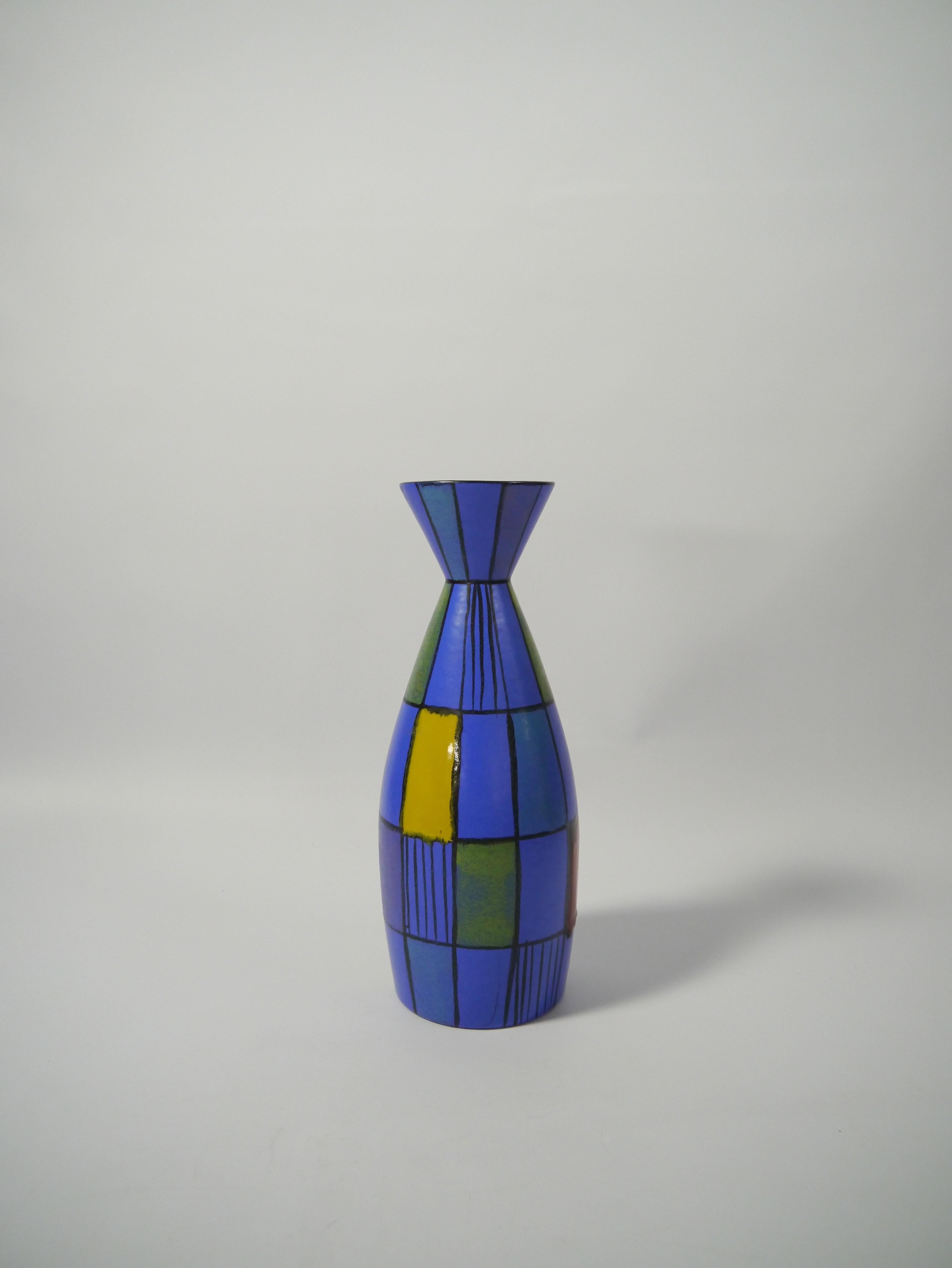 Large and rare West Germany pottery vase, made by BAY Keramik, 1960s. Marked West Germany 1016-33. Designed by Bodo Mans in his 