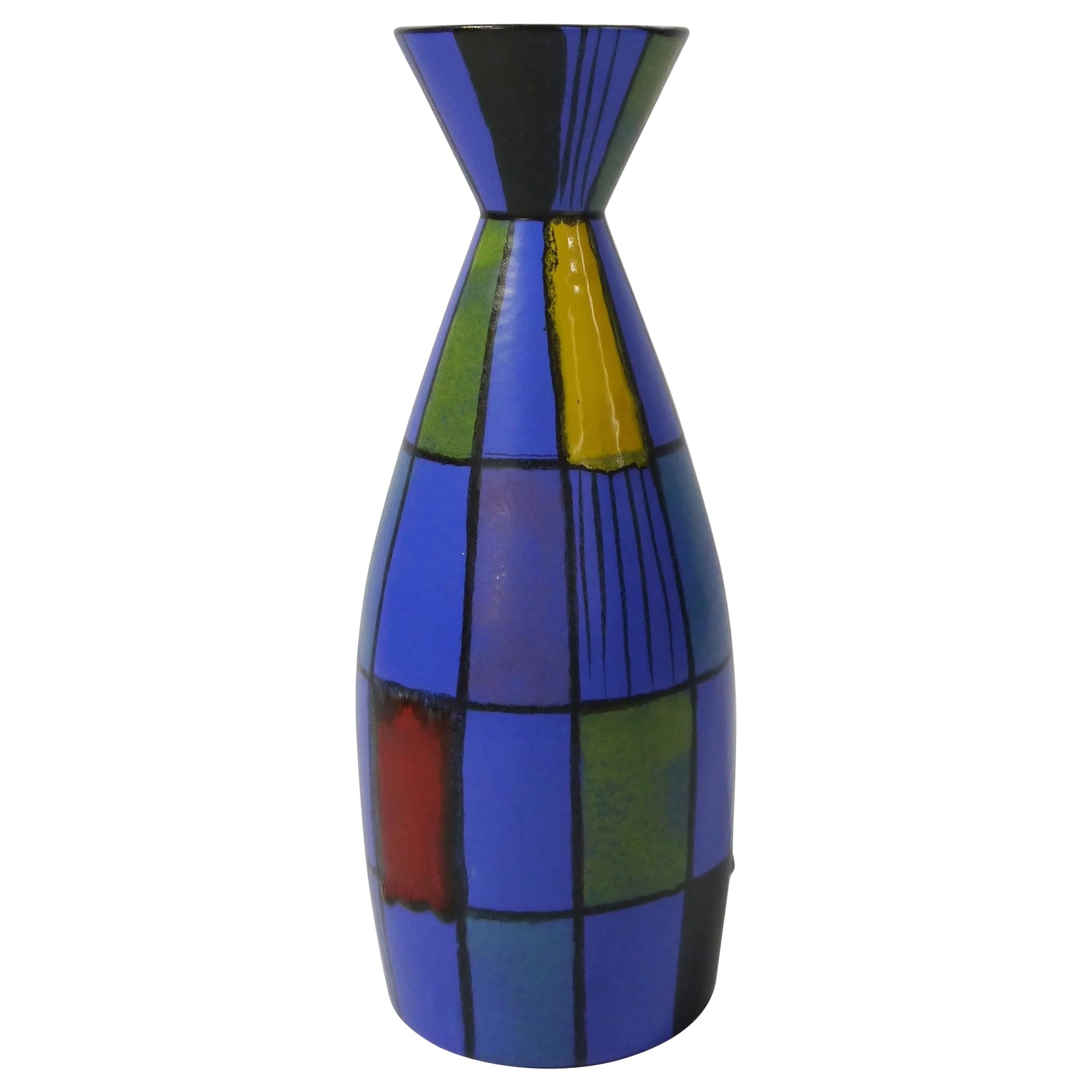 Large West Germany Pottery Vase by Bodo Mans for BAY Keramik, W-G, 1960s For Sale