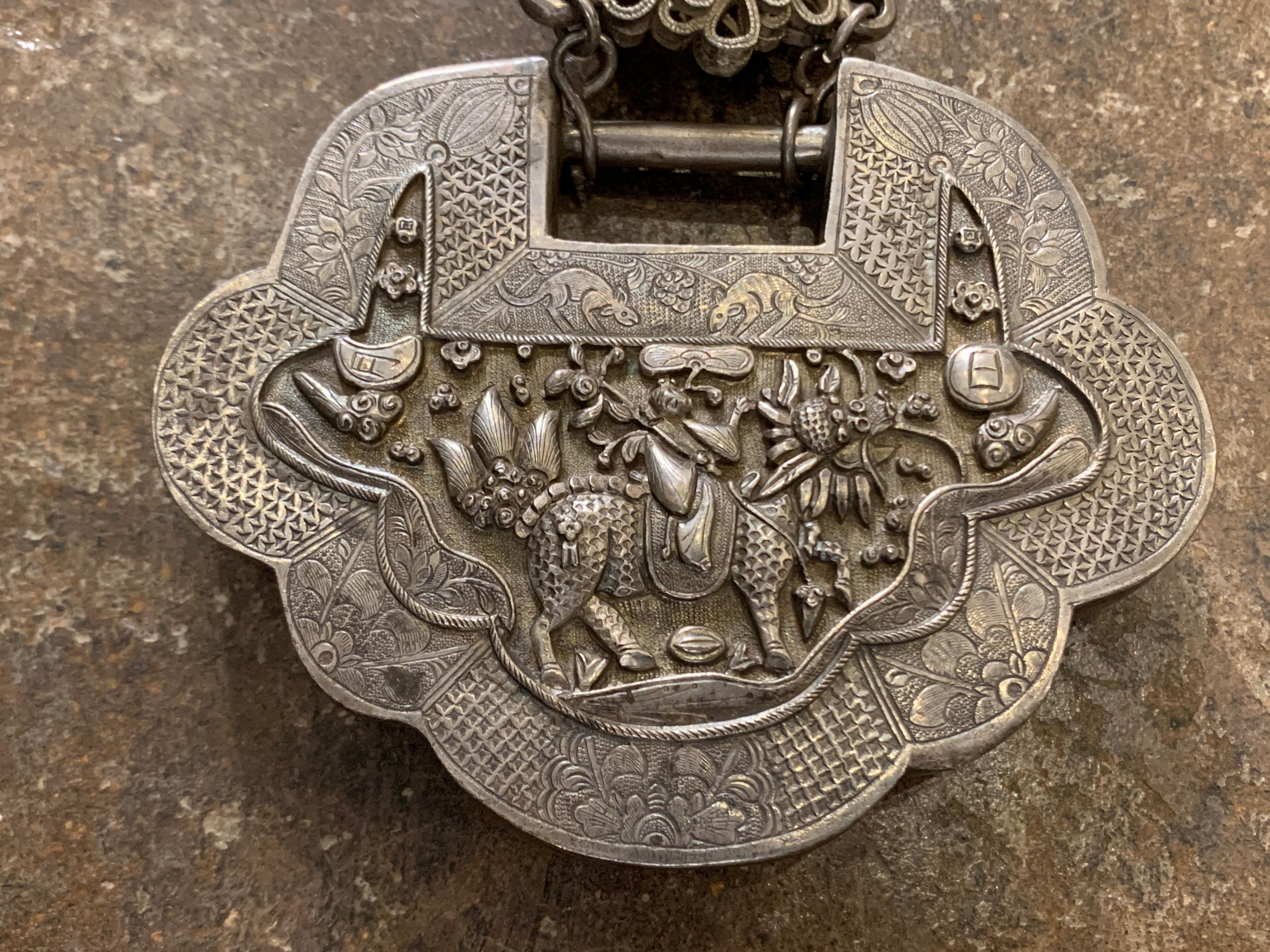 A large and fabulous Mongolian silver 