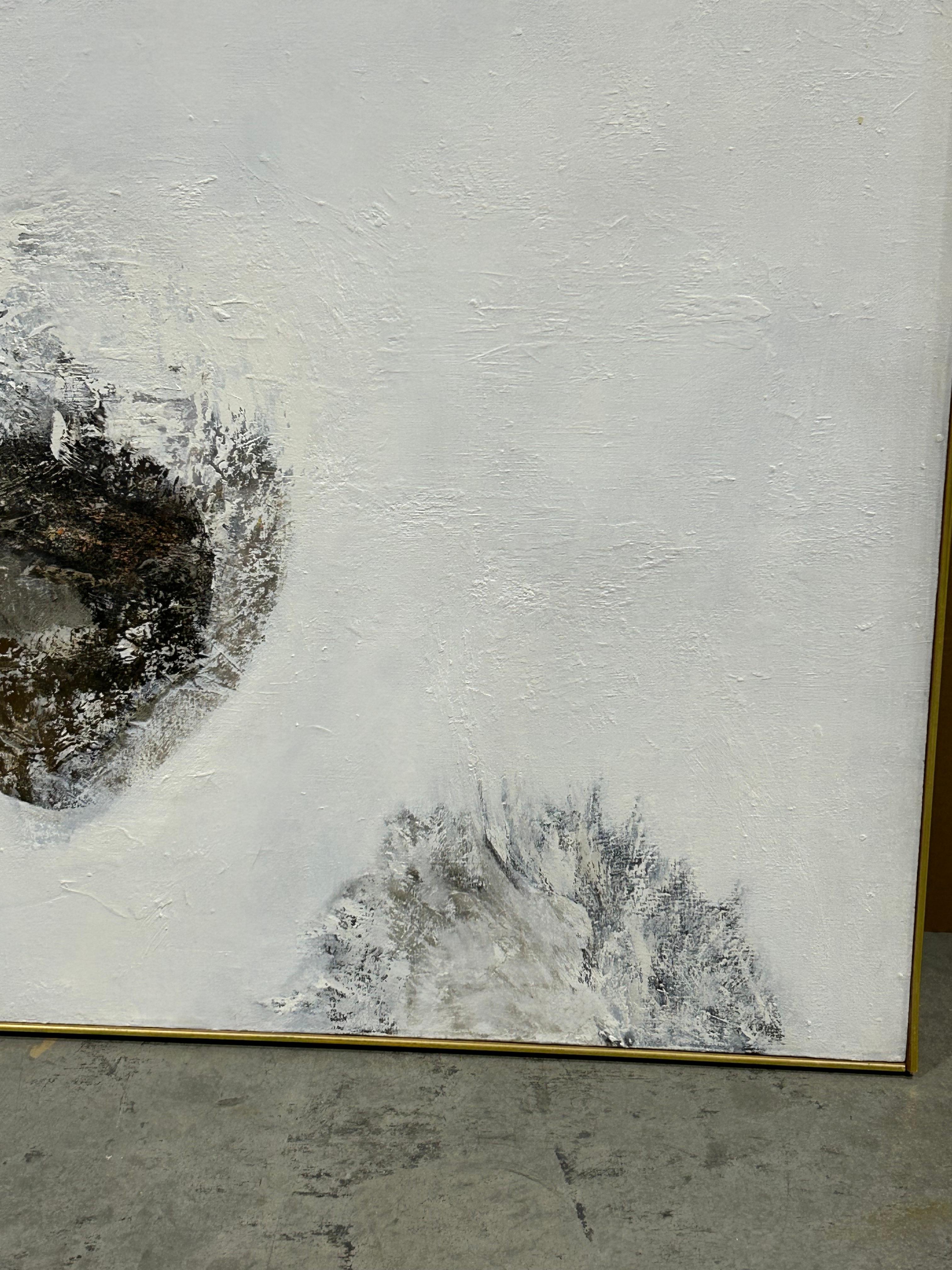 Large Monochromatic Abstract by Thomas George For Sale 10