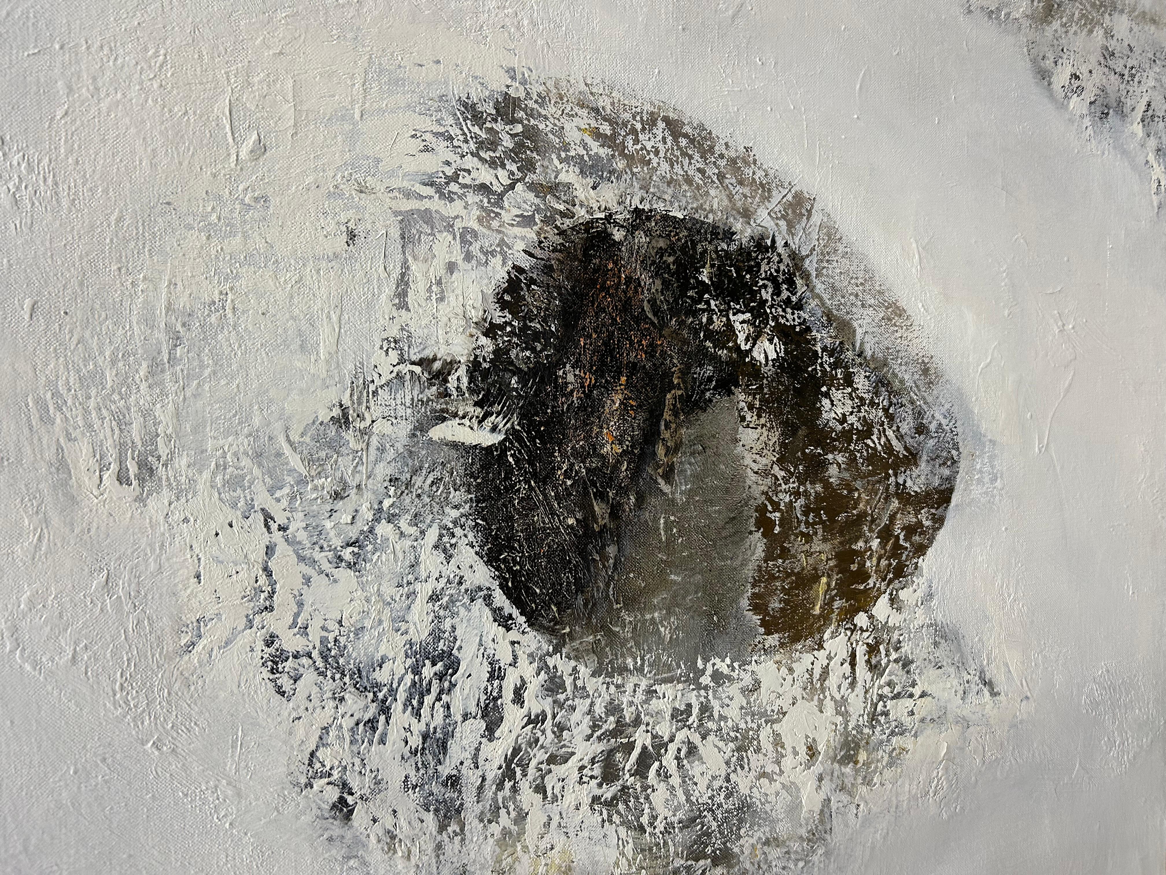 American Large Monochromatic Abstract by Thomas George For Sale