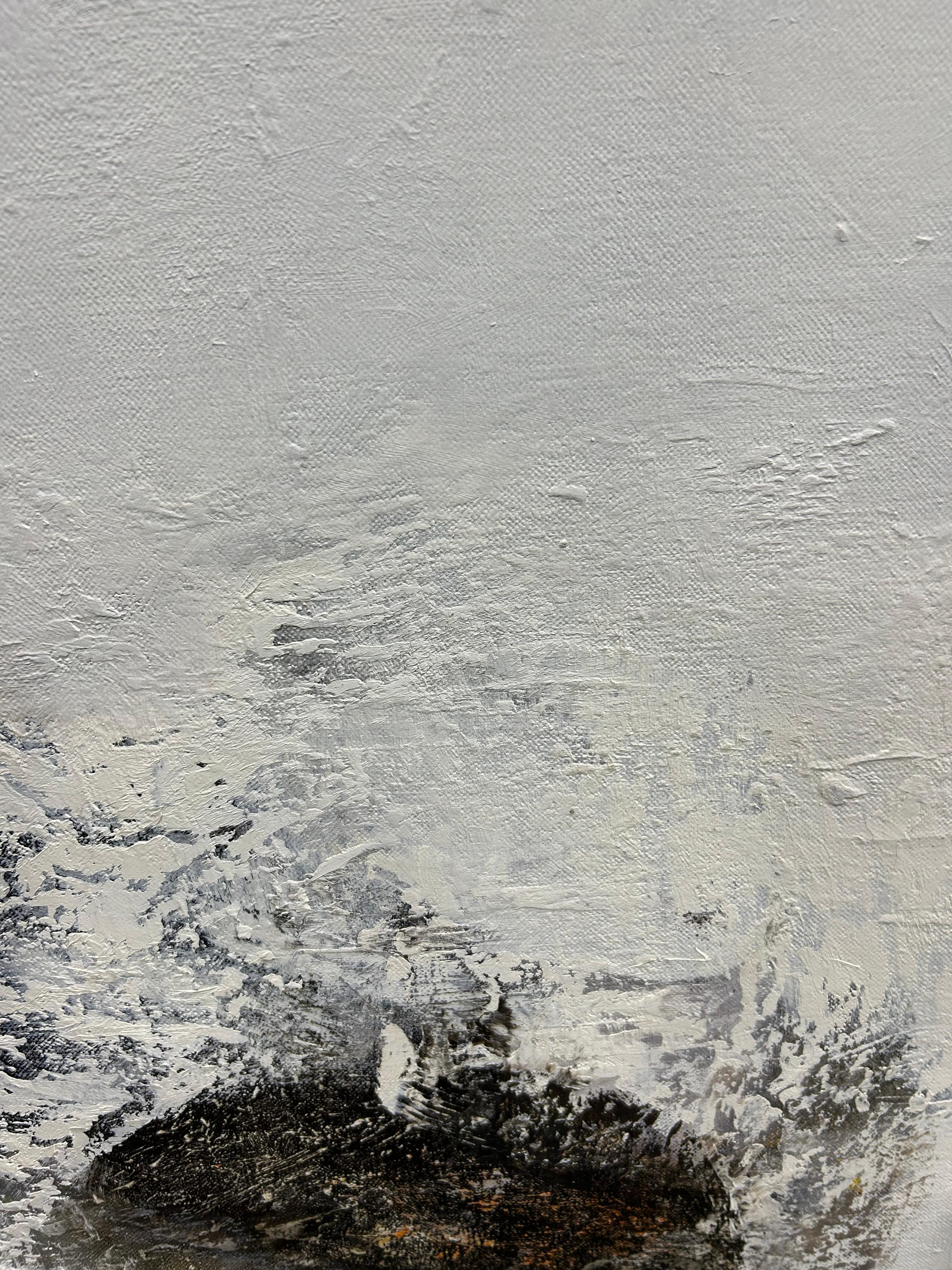 Large Monochromatic Abstract by Thomas George In Good Condition For Sale In Hopewell, NJ