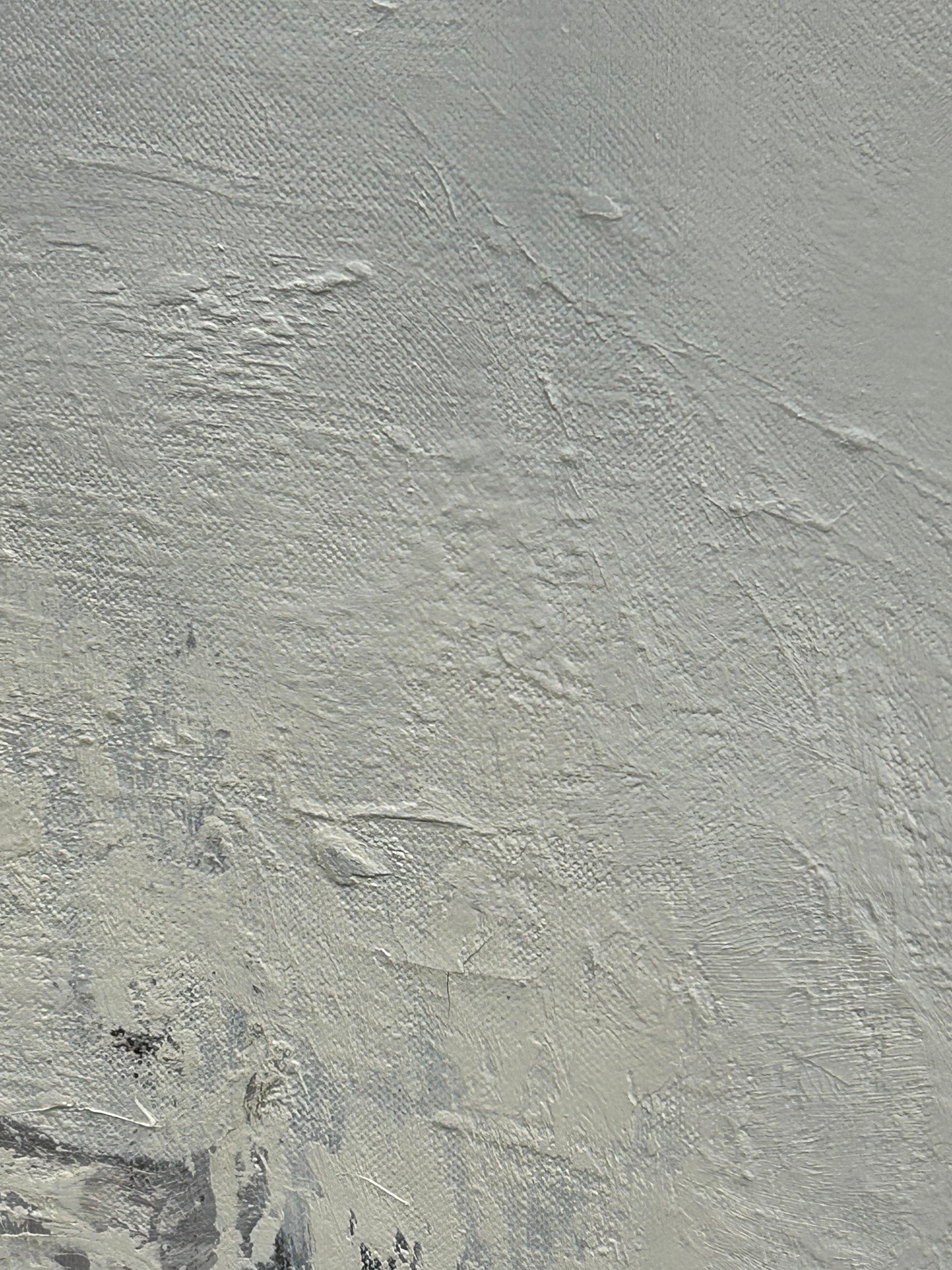 Mid-20th Century Large Monochromatic Abstract by Thomas George For Sale
