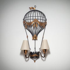 Large Montgolfière Wall Light, circa 1950
