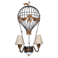 Grande applique Montgolfière, circa 1950