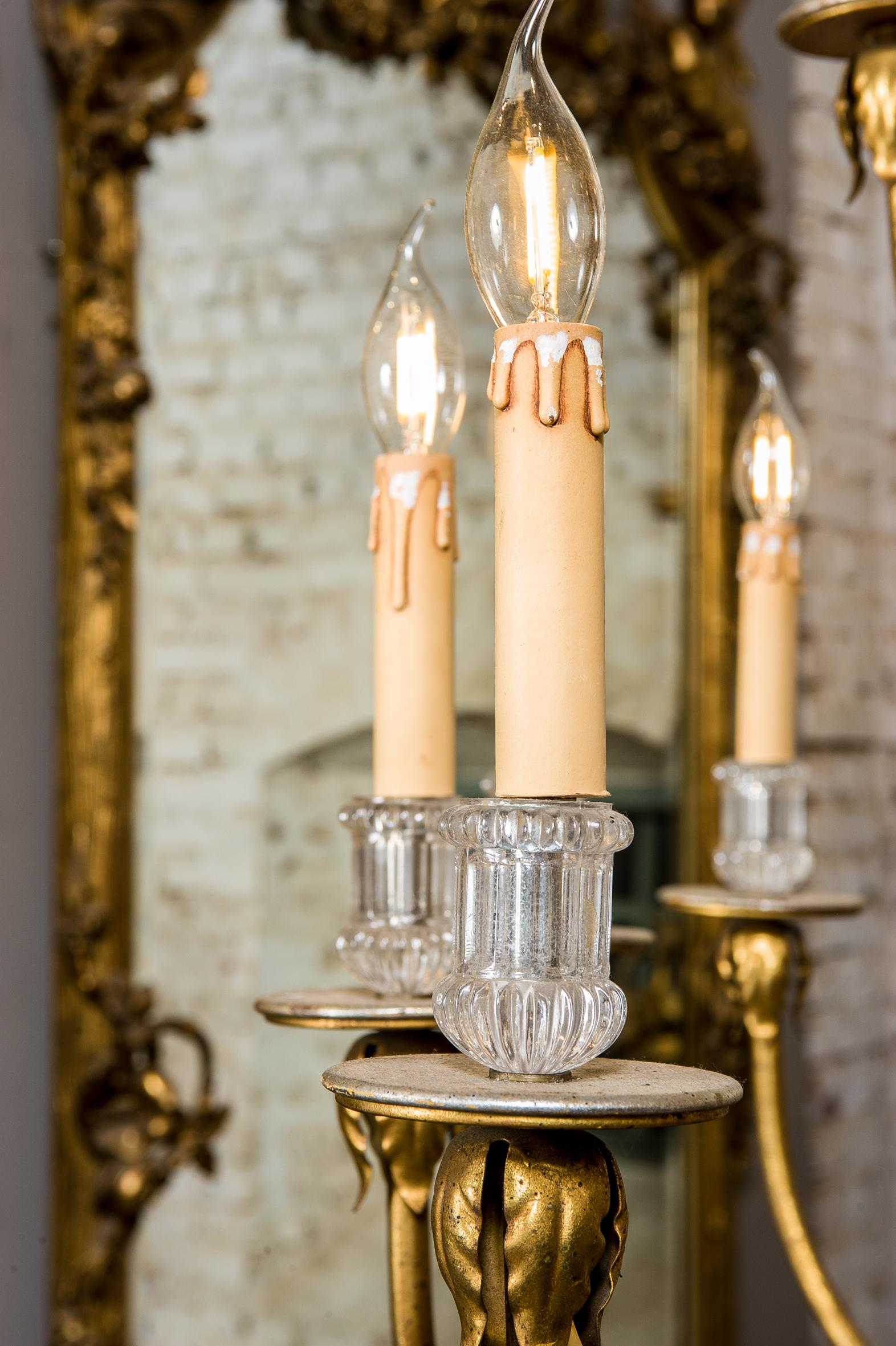 gold two tier chandelier