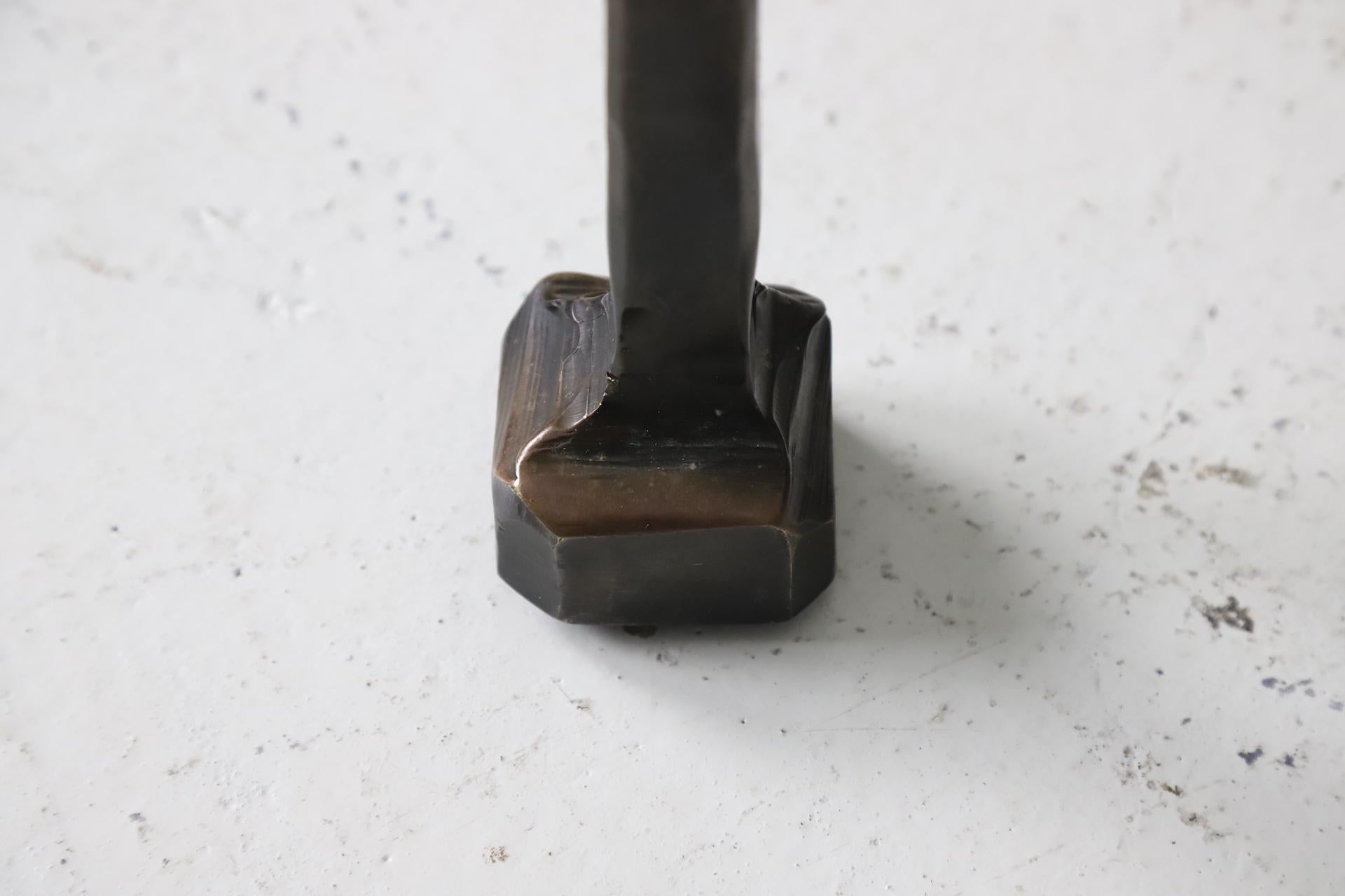 Großer monumentaler Couchtisch aus geschmiedeter Bronze von Lothar Klute, 1986 im Angebot 3
