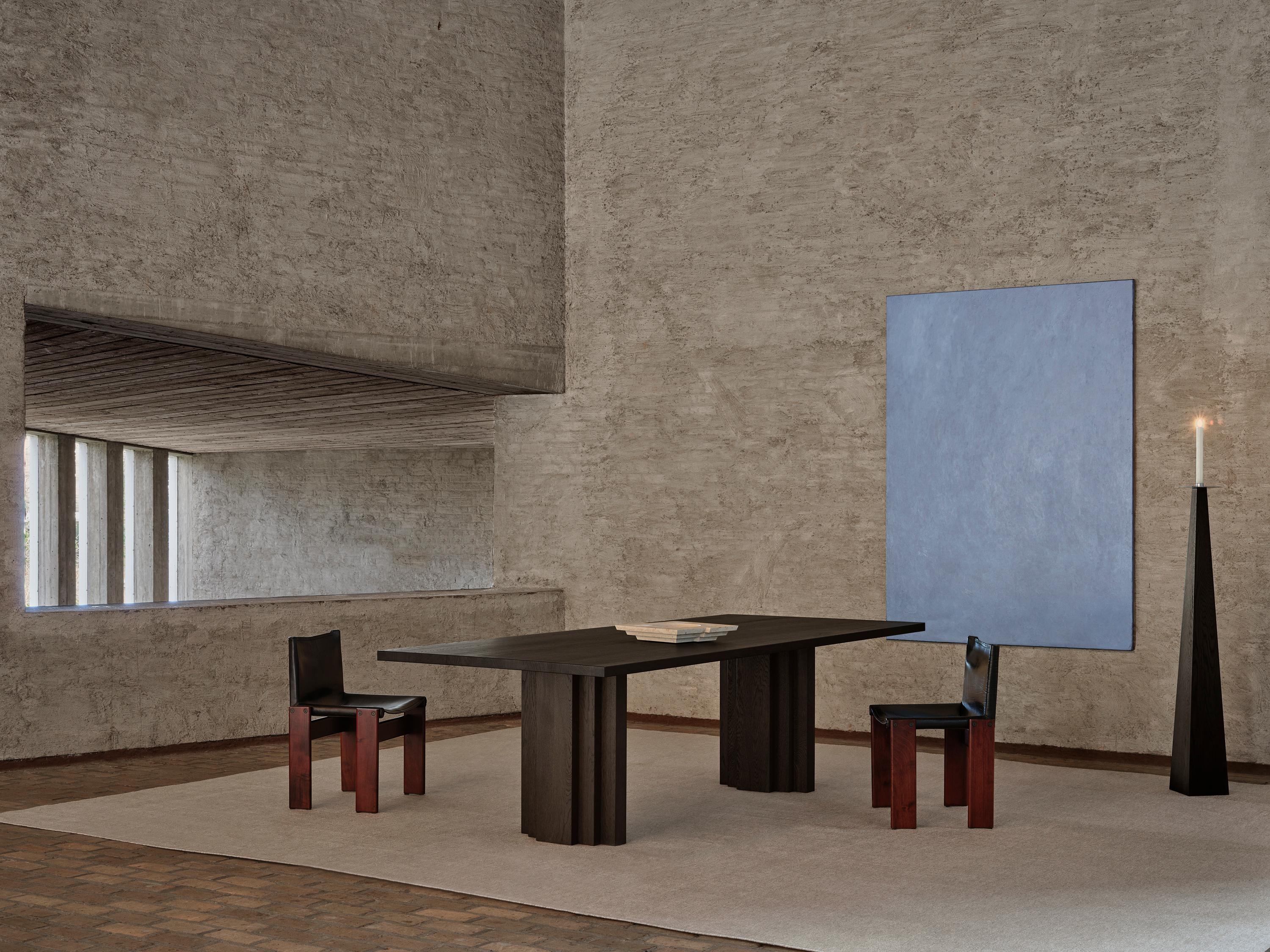 Large Monumental Solid Walnut Dining Table - Brut Slim by Mokko In New Condition For Sale In Amsterdam, NL