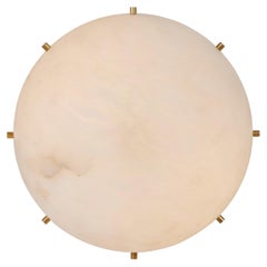 Grande applique ou plafonnier en albâtre « Moon 8 » de Denis de la Mesiere