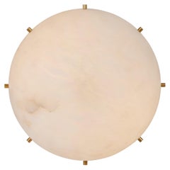 Large 'Moon 8' Alabaster Ceiling or Wall Lamp by Denis De La Mesiere