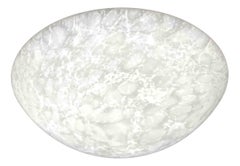 Large "Moon" Satin Glass Flush Mount, 1980s, Bankamp Leuchten, Germany