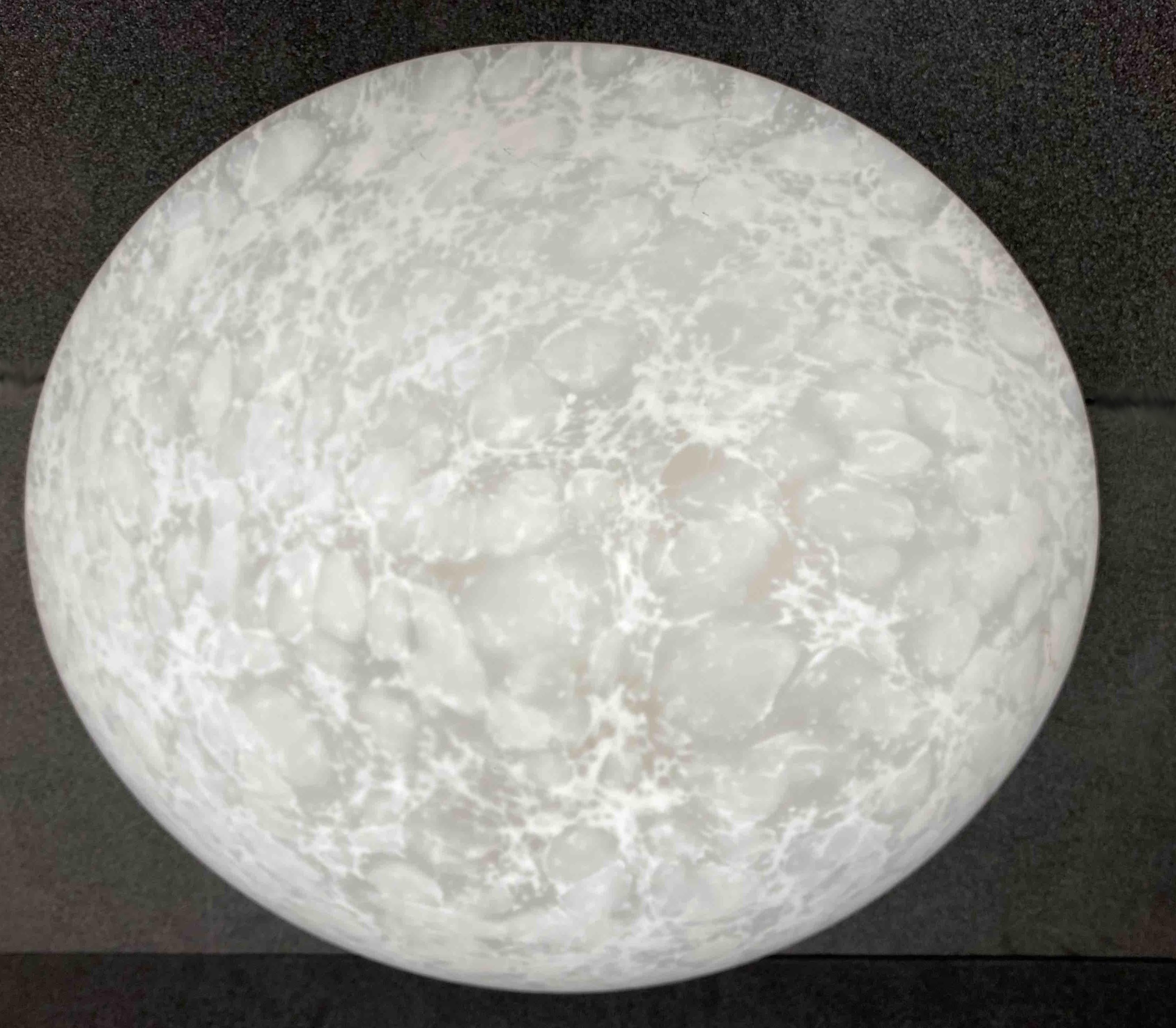 Große Einbaubeleuchtung „Moon“ aus Satinglas, 1980er Jahre, Bankamp Leuchten, Deutschland (Ende des 20. Jahrhunderts) im Angebot