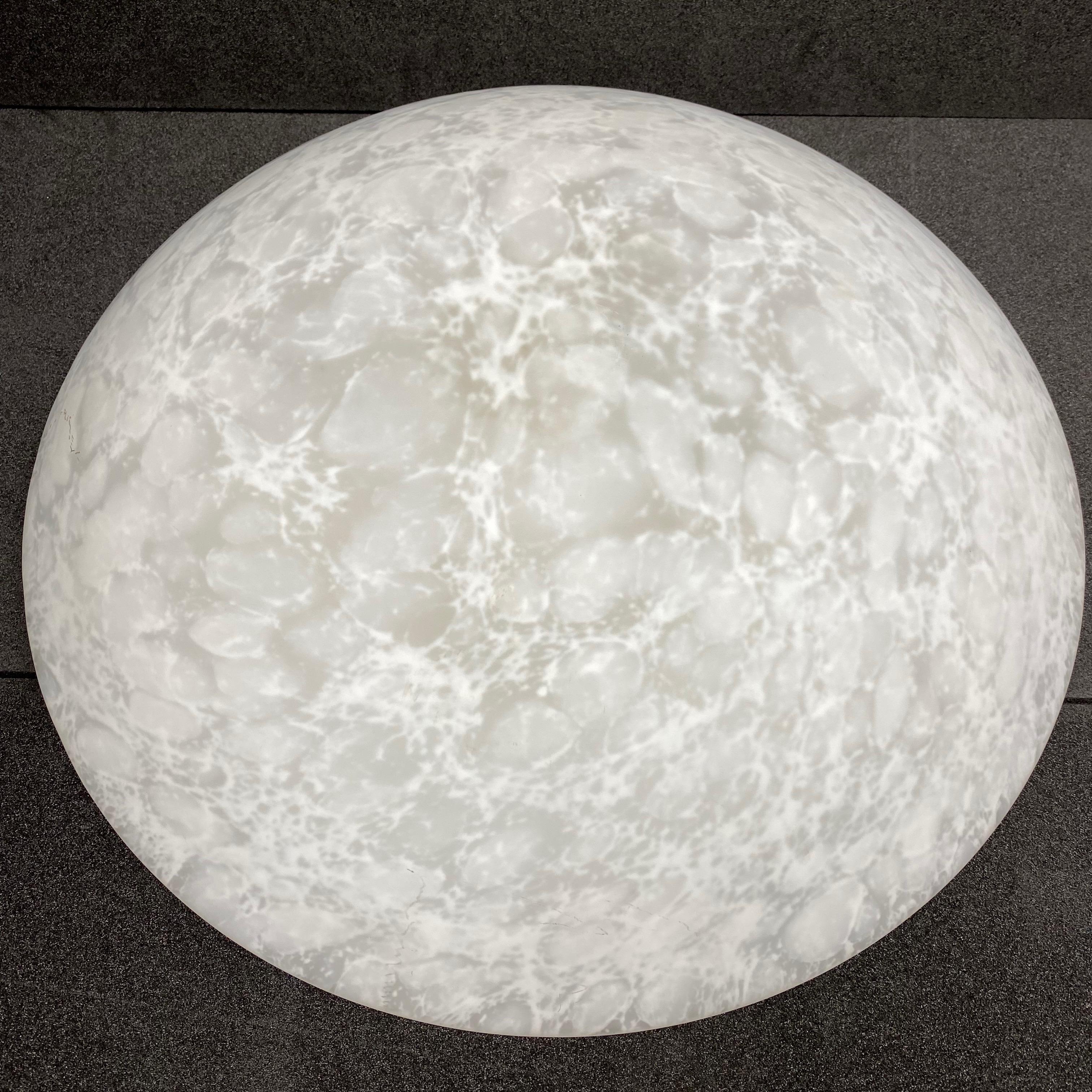 Große Einbaubeleuchtung „Moon“ aus Satinglas, 1980er Jahre, Bankamp Leuchten, Deutschland im Angebot 3