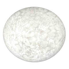Large "Moon" Satin Glass Flush Mount, 1980s, Bankamp Leuchten, Germany