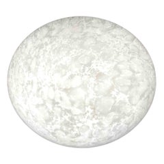 Large "Moon" Satin Glass Flush Mount, 1980s, Bankamp Leuchten, Germany