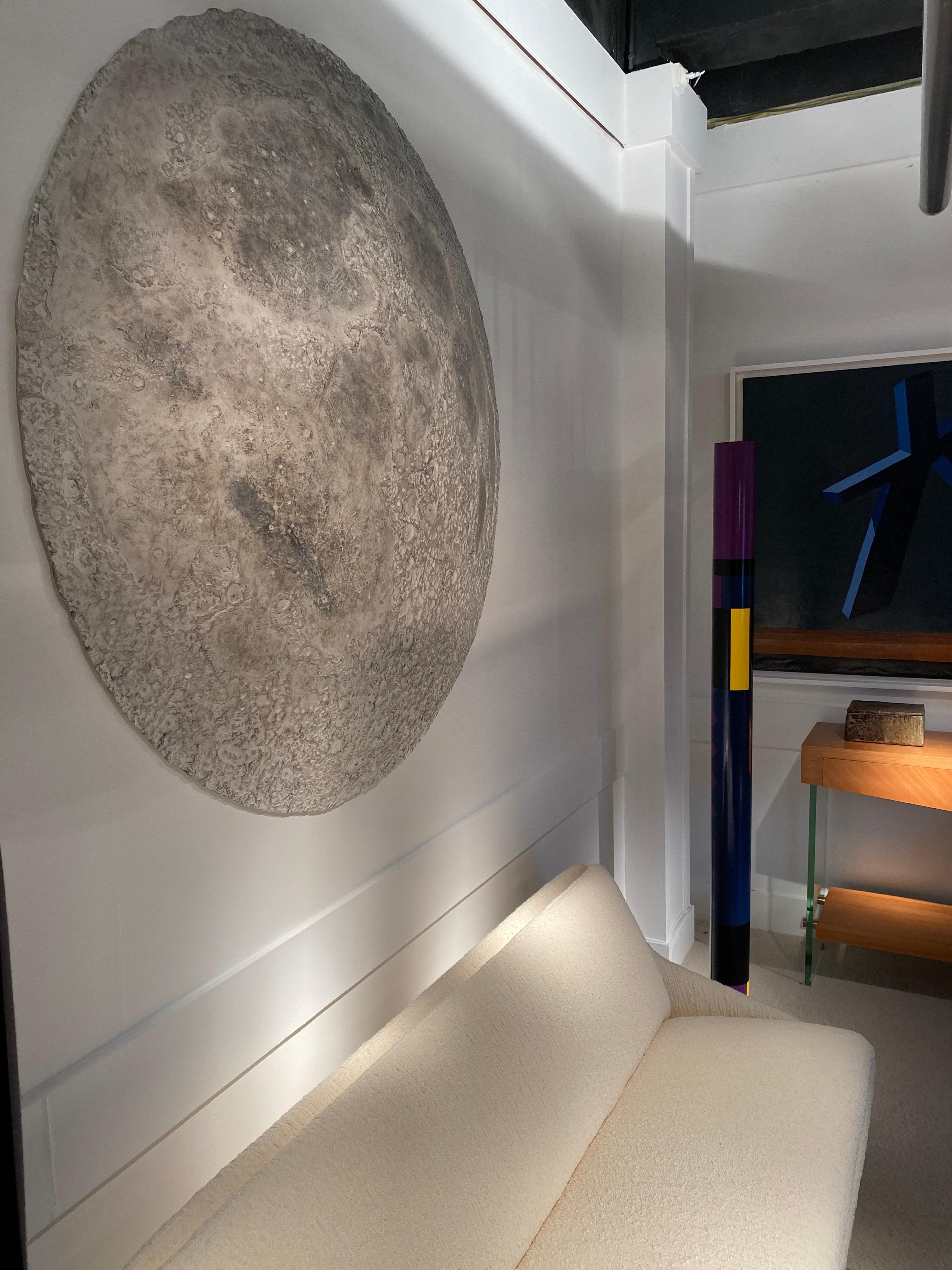 Große Wandskulptur „Mond“ von Michel Pichard im Angebot 7