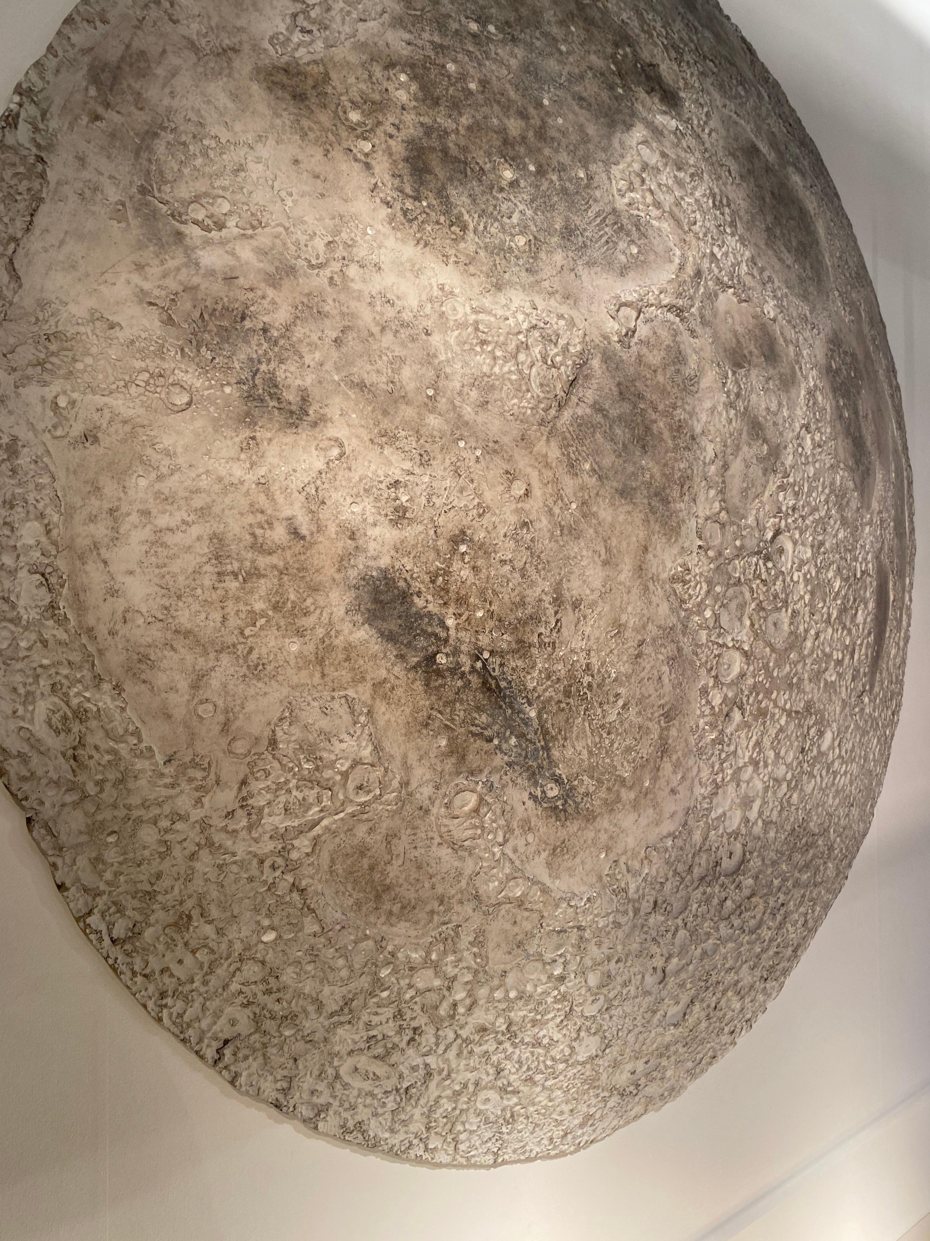 Large Moon Wall Mounted Sculpture by Michel Pichard For Sale 8