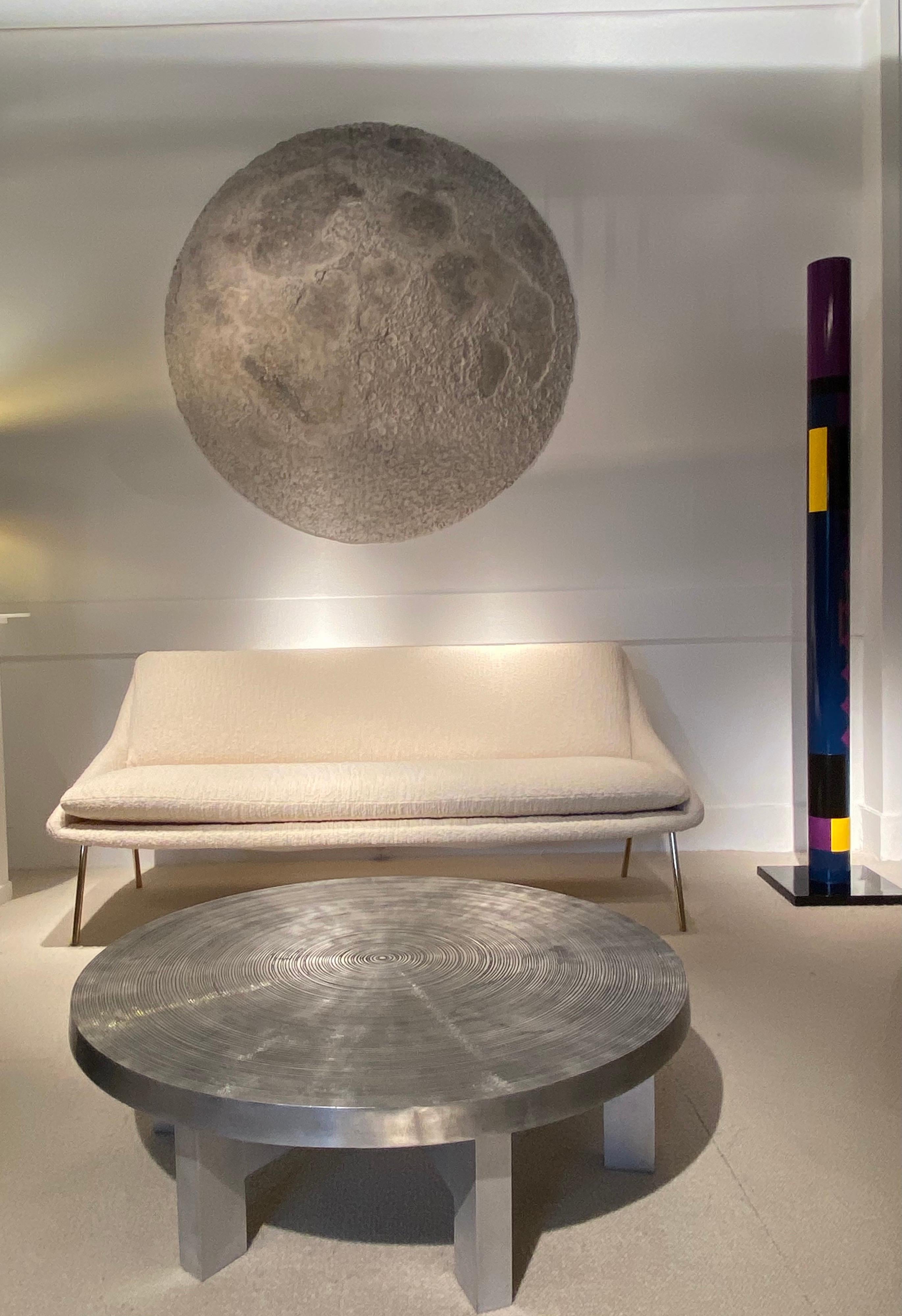 Modern Large Moon Wall Mounted Sculpture by Michel Pichard For Sale