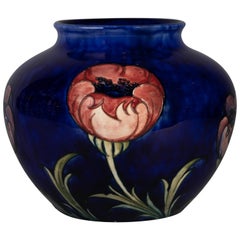 Large Moorcroft Poppy Vase, circa 1930
