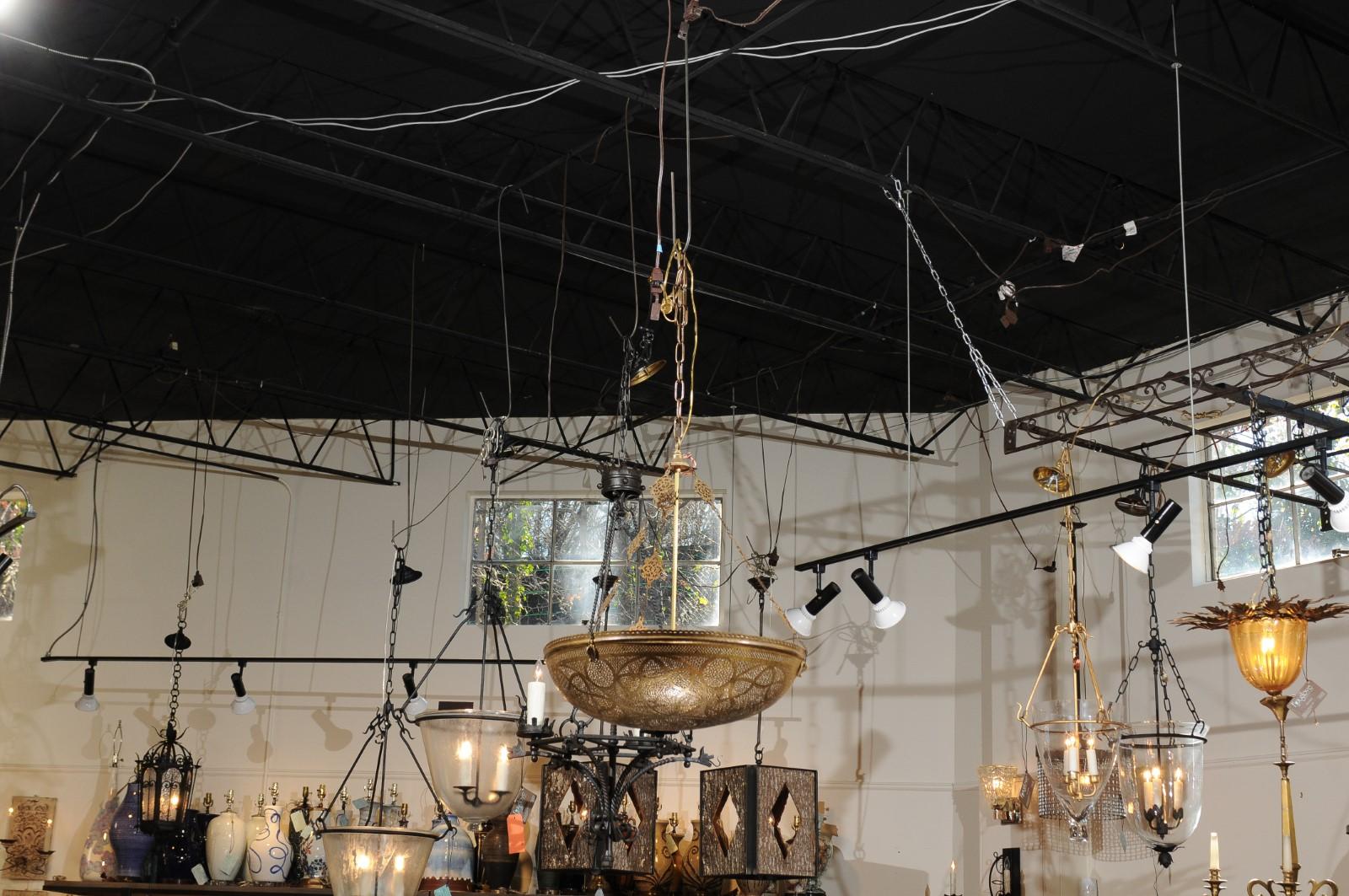 brass hanging lamps