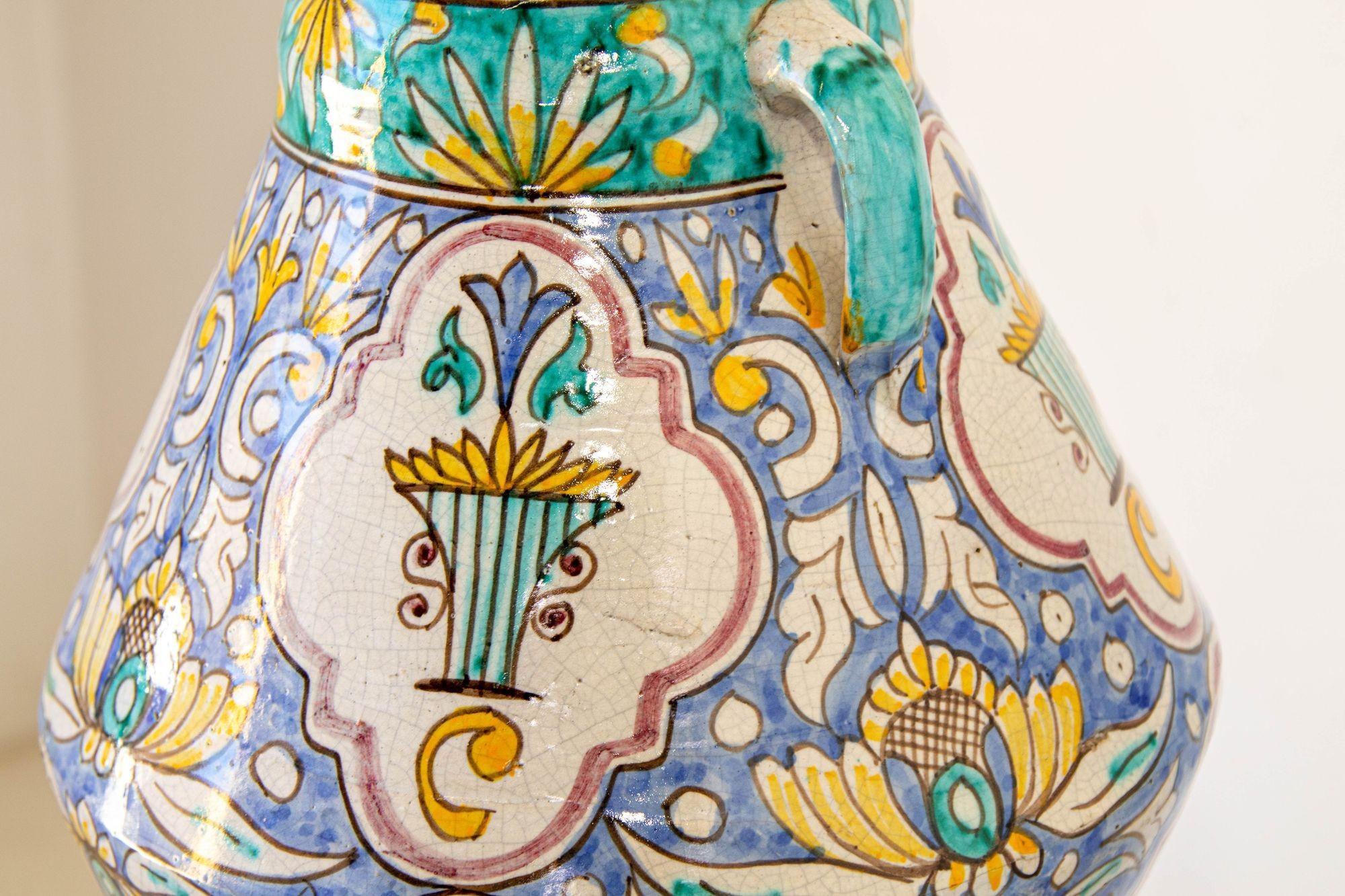 Moroccan Moorish Ceramic Table Lamp with Spanish Granada Design For Sale 6
