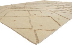 New Contemporary Moroccan High-Low Rug