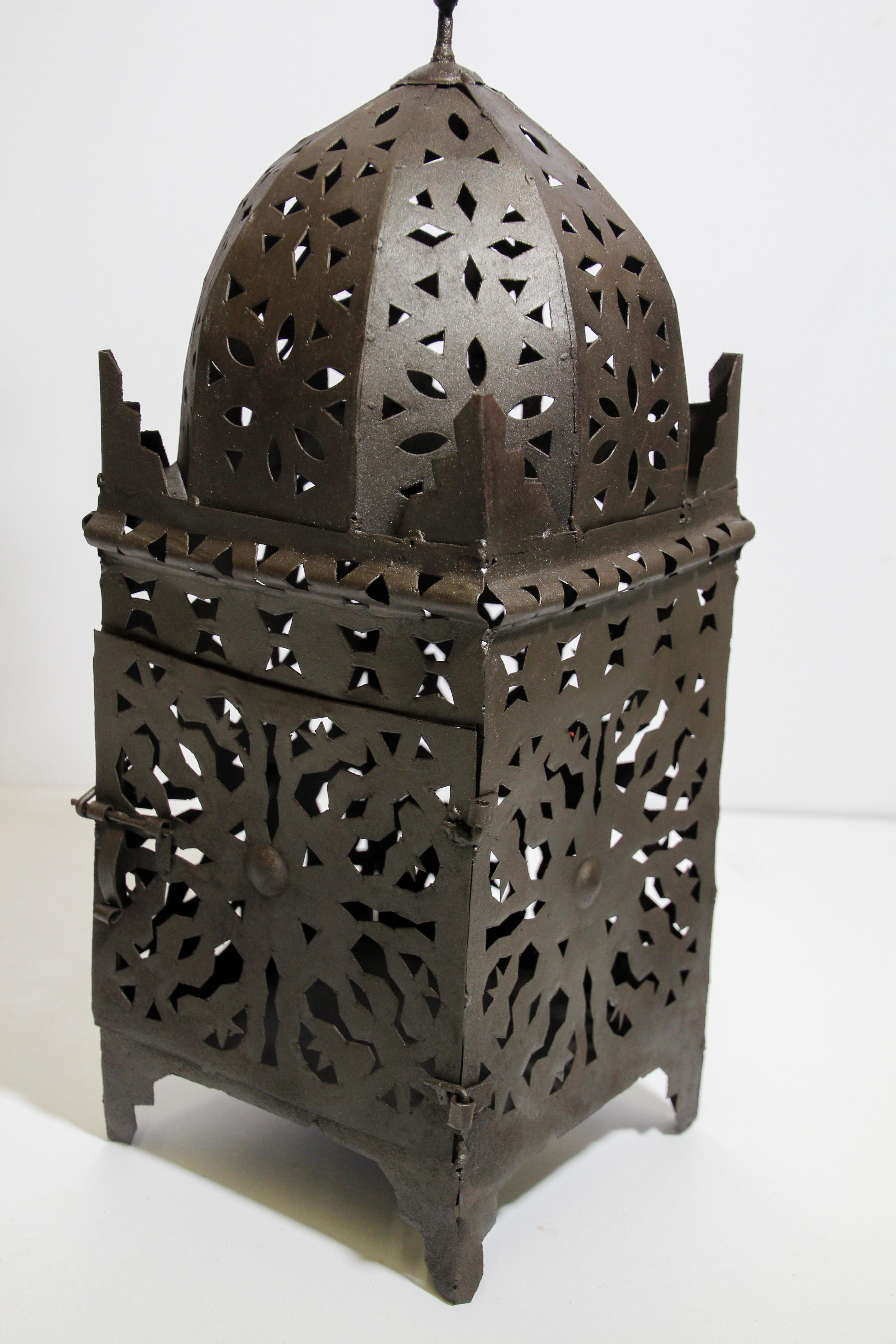 Moorish Large Moroccan Hurricane Metal Candle Kasbah Lantern