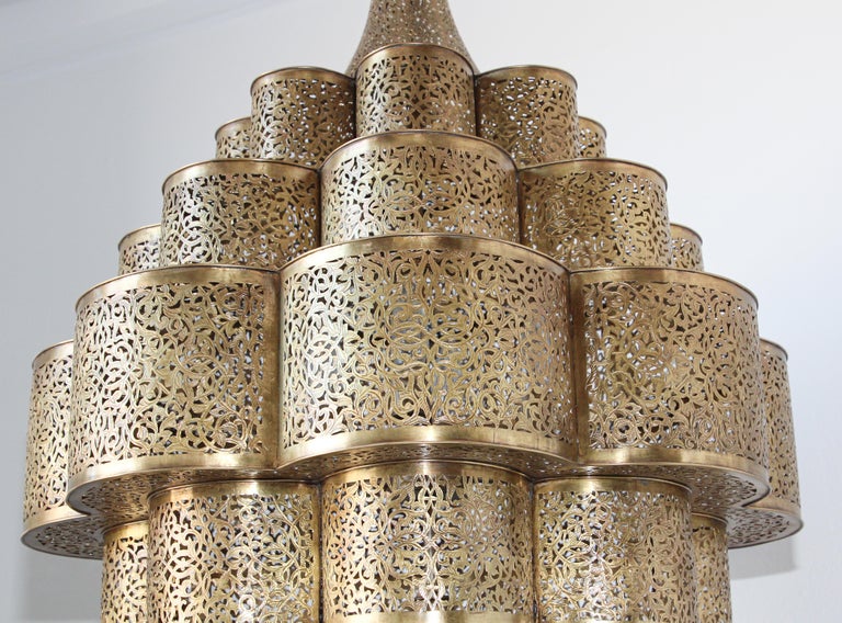 Large Moroccan Moorish Alhambra Brass, Alhambra Collection Round Large Wrought Iron Chandeliers Uk