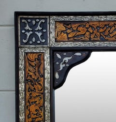 Large Moroccan Rectangular Camel Bone Mirror, 107LLM24