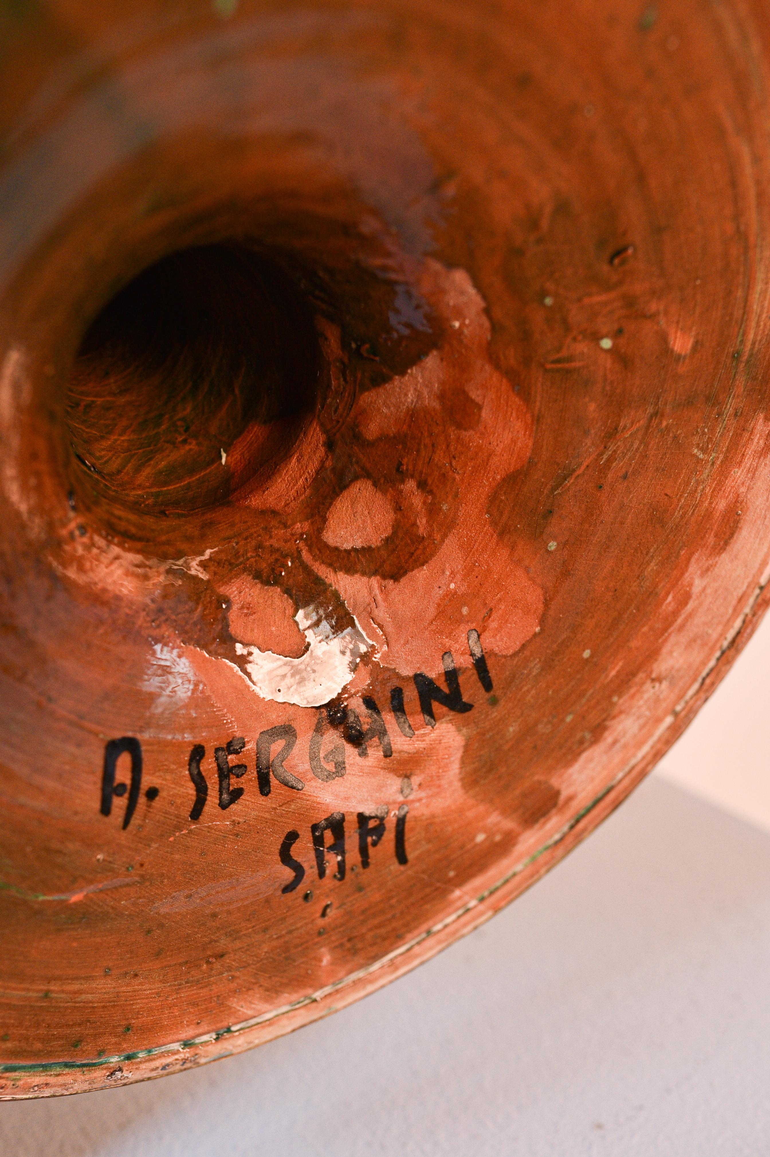 20th Century Large Moroccan Serghini Incense Burner