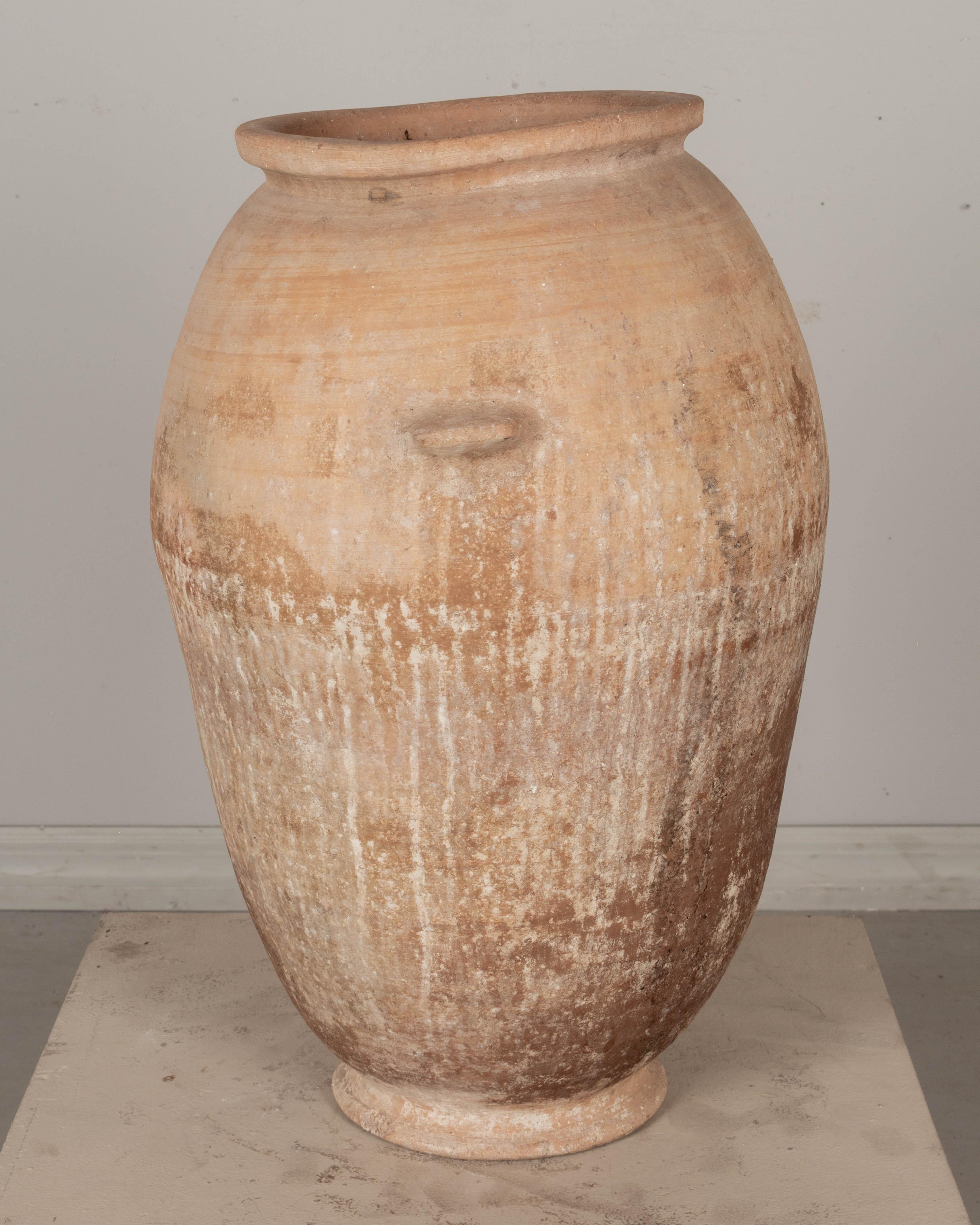 Large Moroccan Terracotta Pottery Water Vessel In Good Condition For Sale In Winter Park, FL