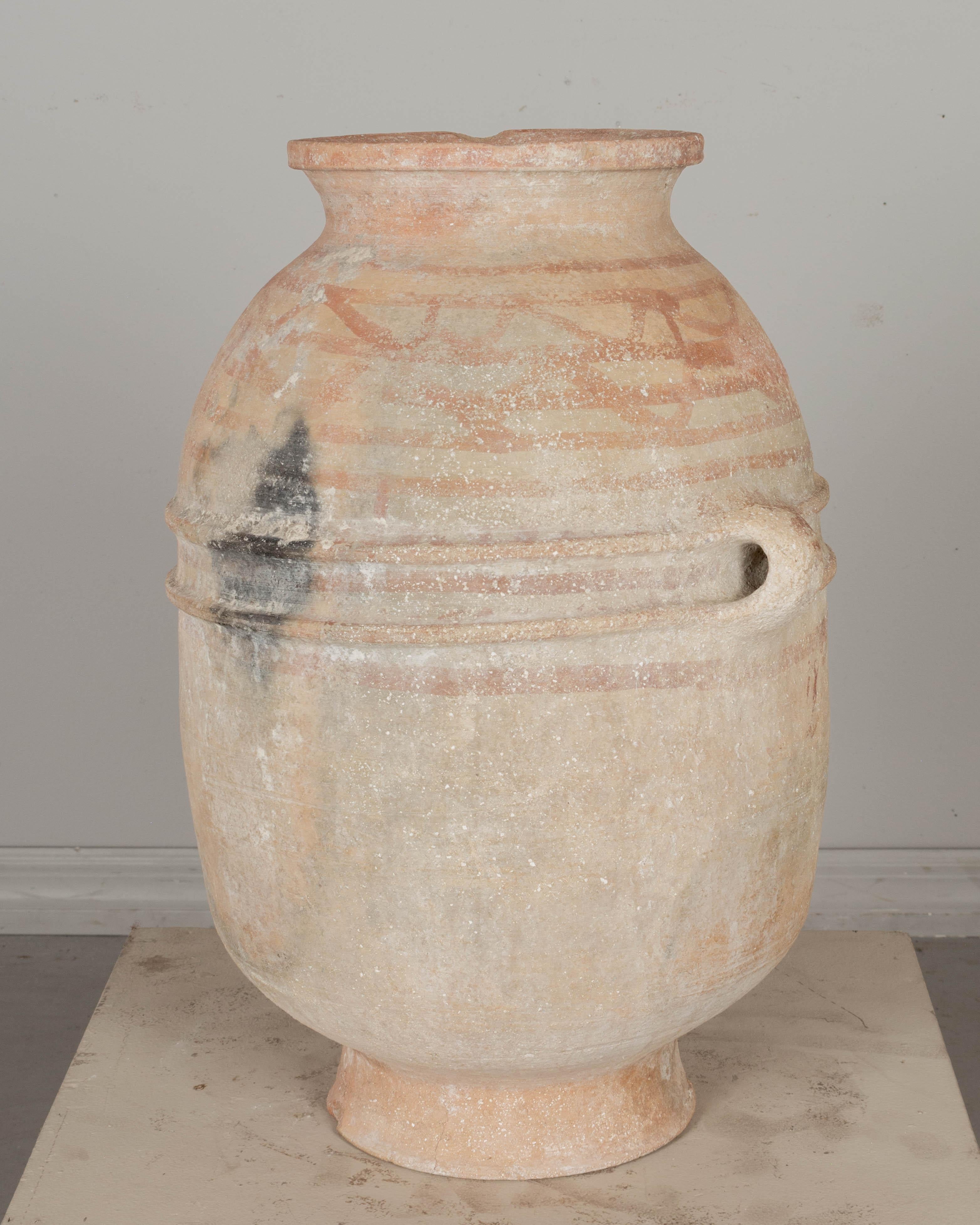 Large Moroccan Terracotta Pottery Water Jar For Sale 2